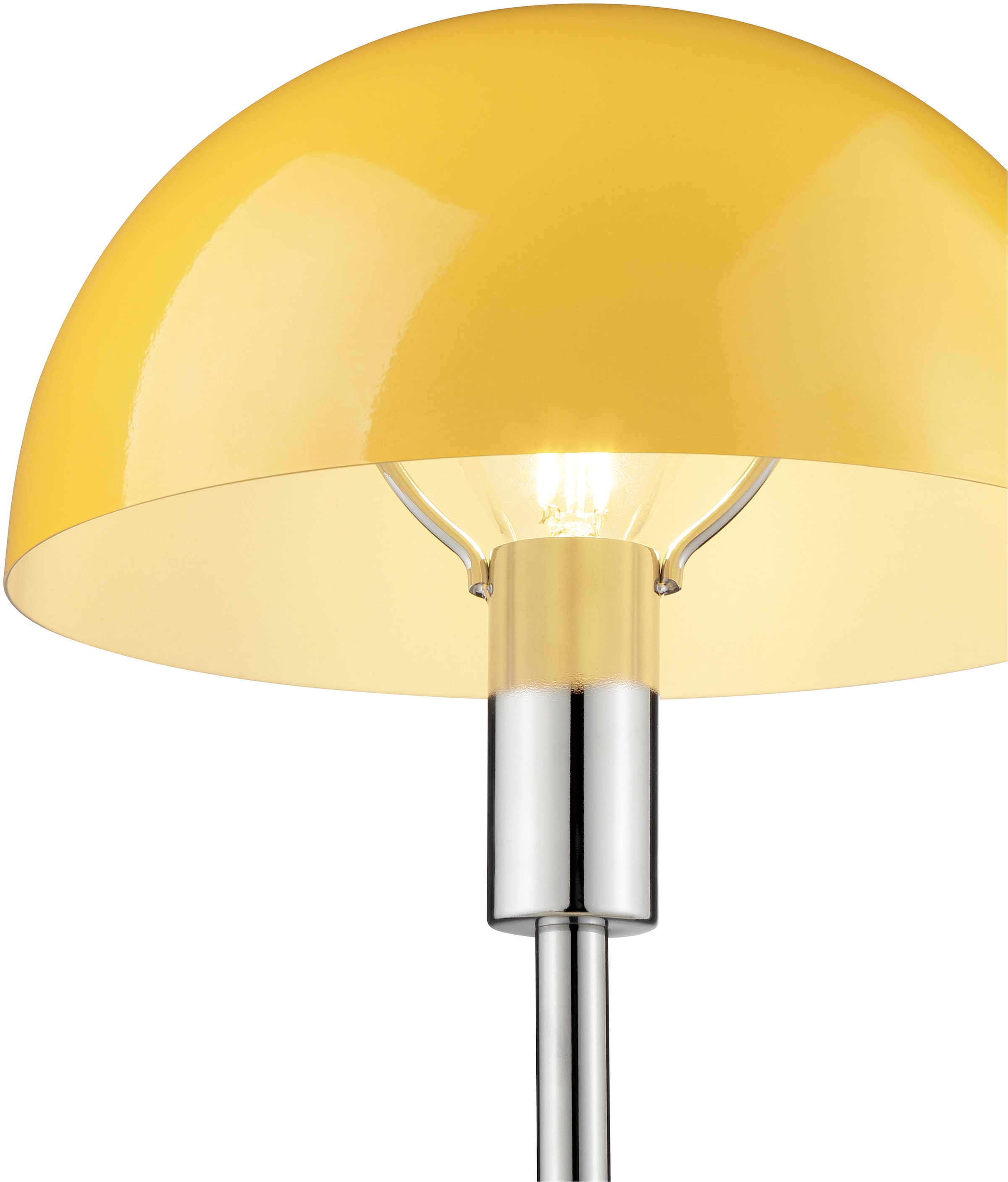 LeGer Home by Lena Gercke Tischleuchte »Linnea Pilz Lampe«, 1 flammig, Leuchtmittel E14 | ohne Leuchtmittel, Pilzleuchte, Tischlampe, Metallsockel, Höhe 35,5 cm