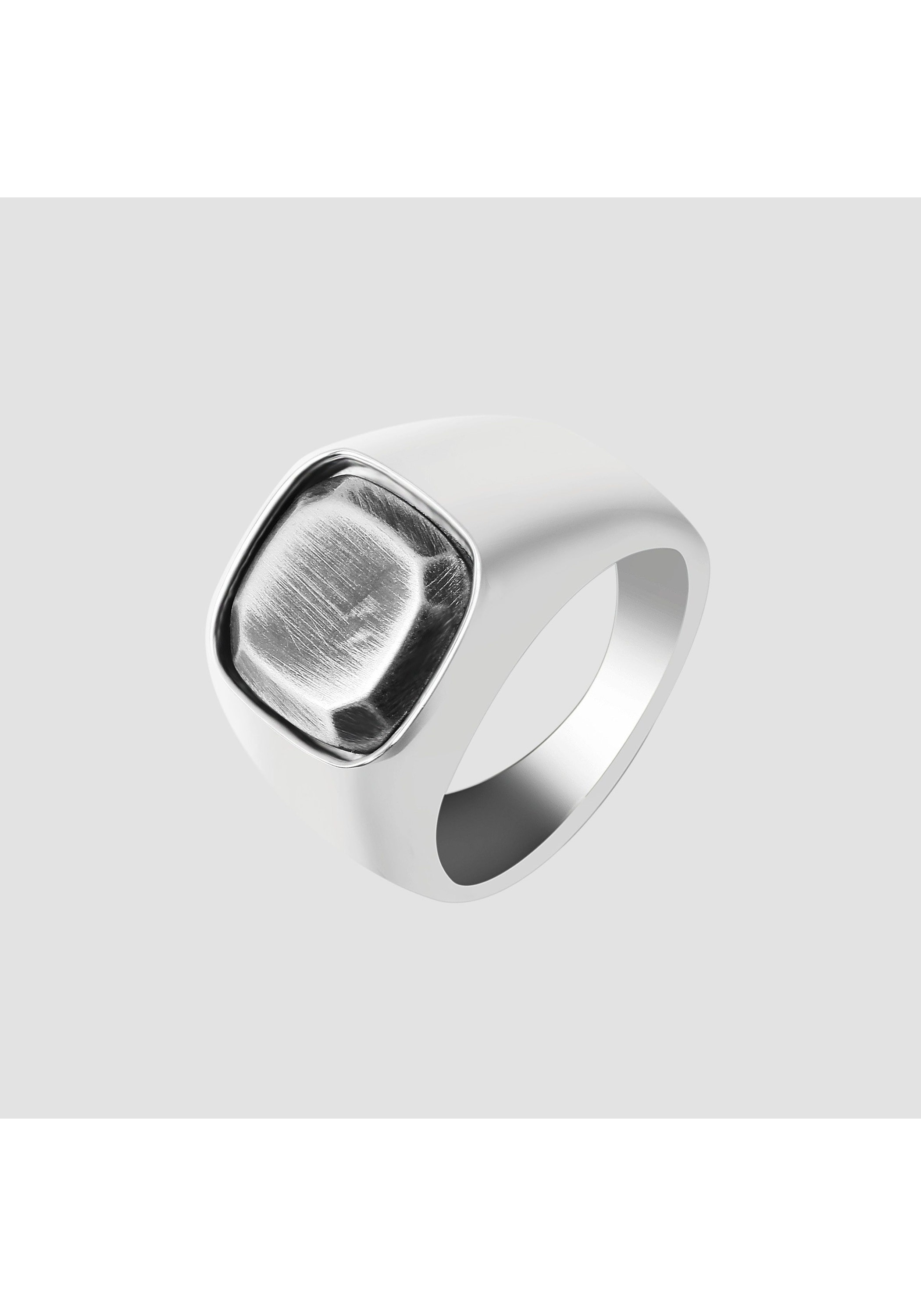 AKZENT Fingerring »Fearron, silberfarbig, langlebig«