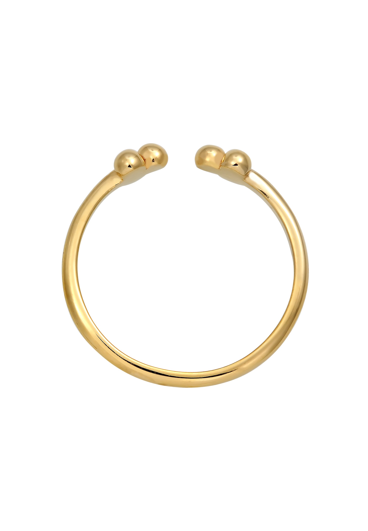 Elli Silberring »Ring Ring Kugel Design 925 Sterling Silber Verstellbar«