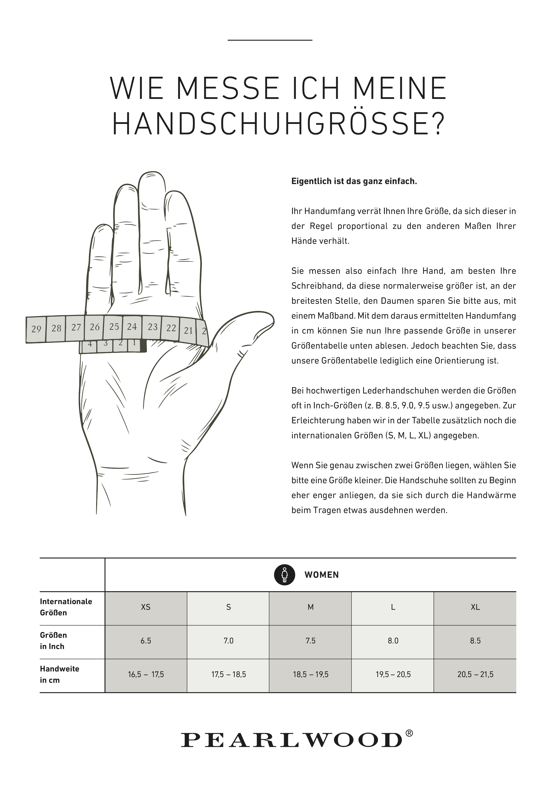 PEARLWOOD Lederhandschuhe »ARMA«, (1 Paar), mit Wollanteil, weiches Innenfutter aus Fleece