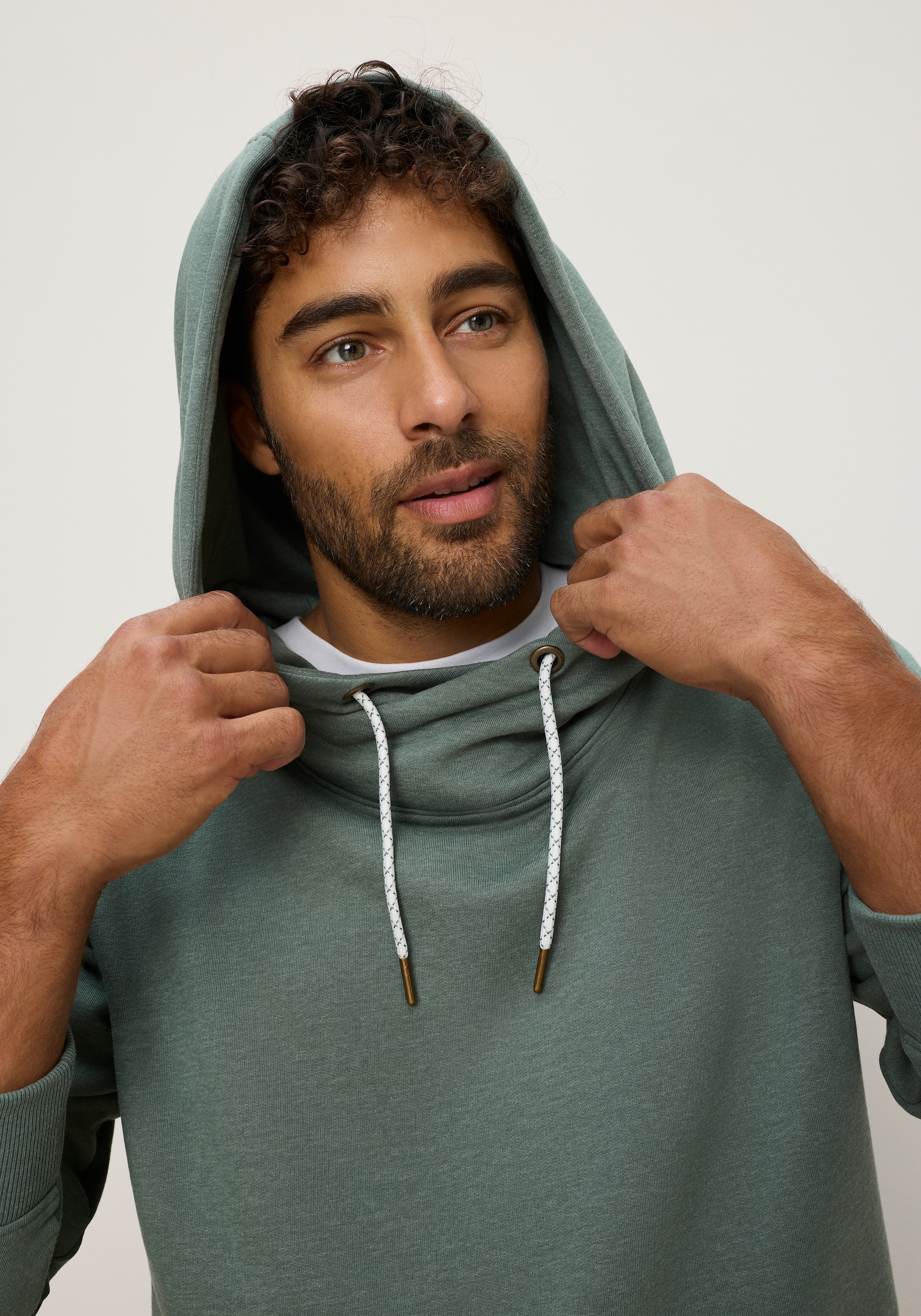 Man's World Kapuzensweatshirt , mit weitem Halsaussschnitt, auch in großen Größen erhältlich
