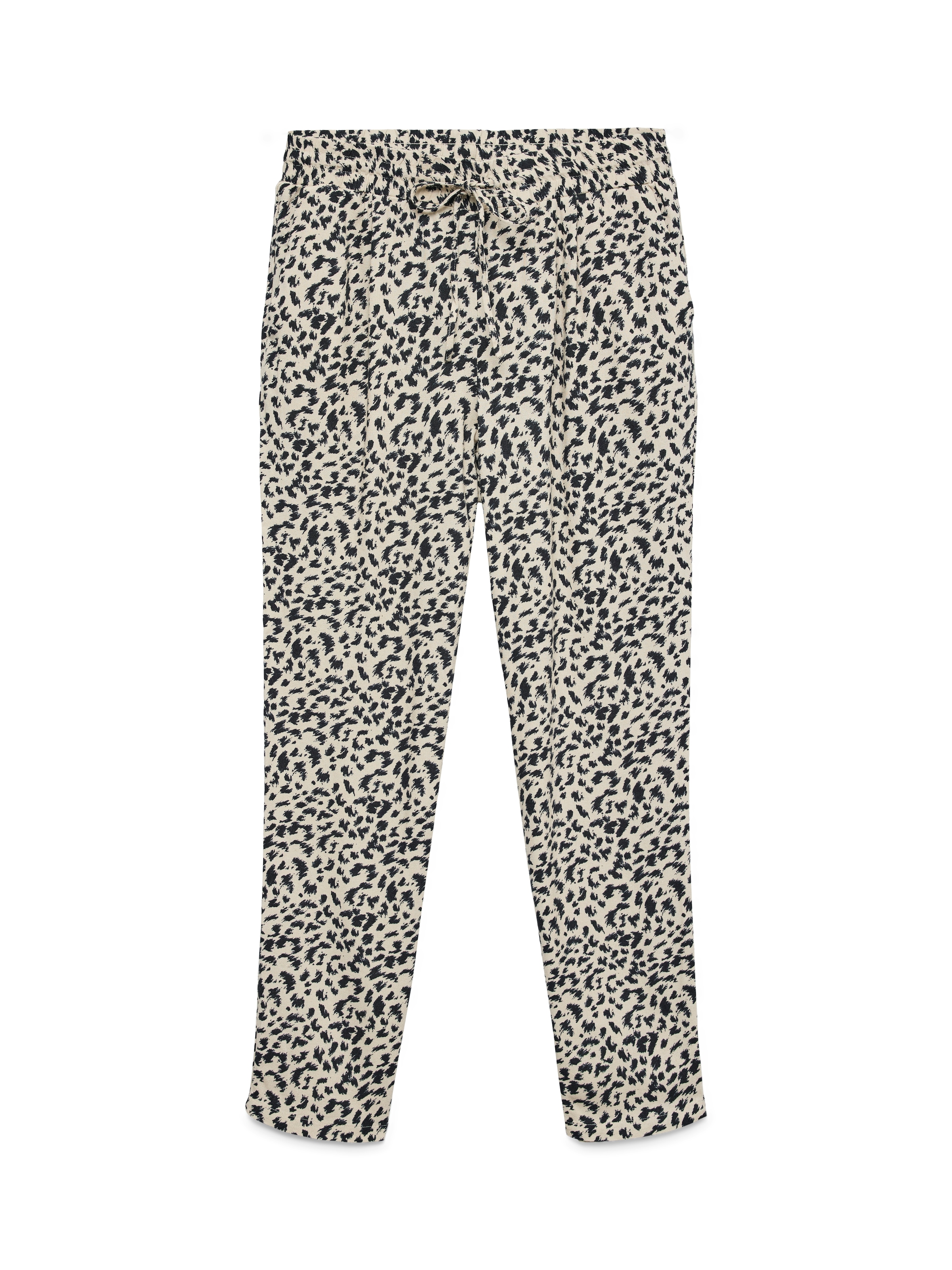 Vero Moda Schlupfhose »VMJESMILO MW ANKLE PANTS WVN NOOS«  mit Leinen, elastisches Bündchen und Kordelzug