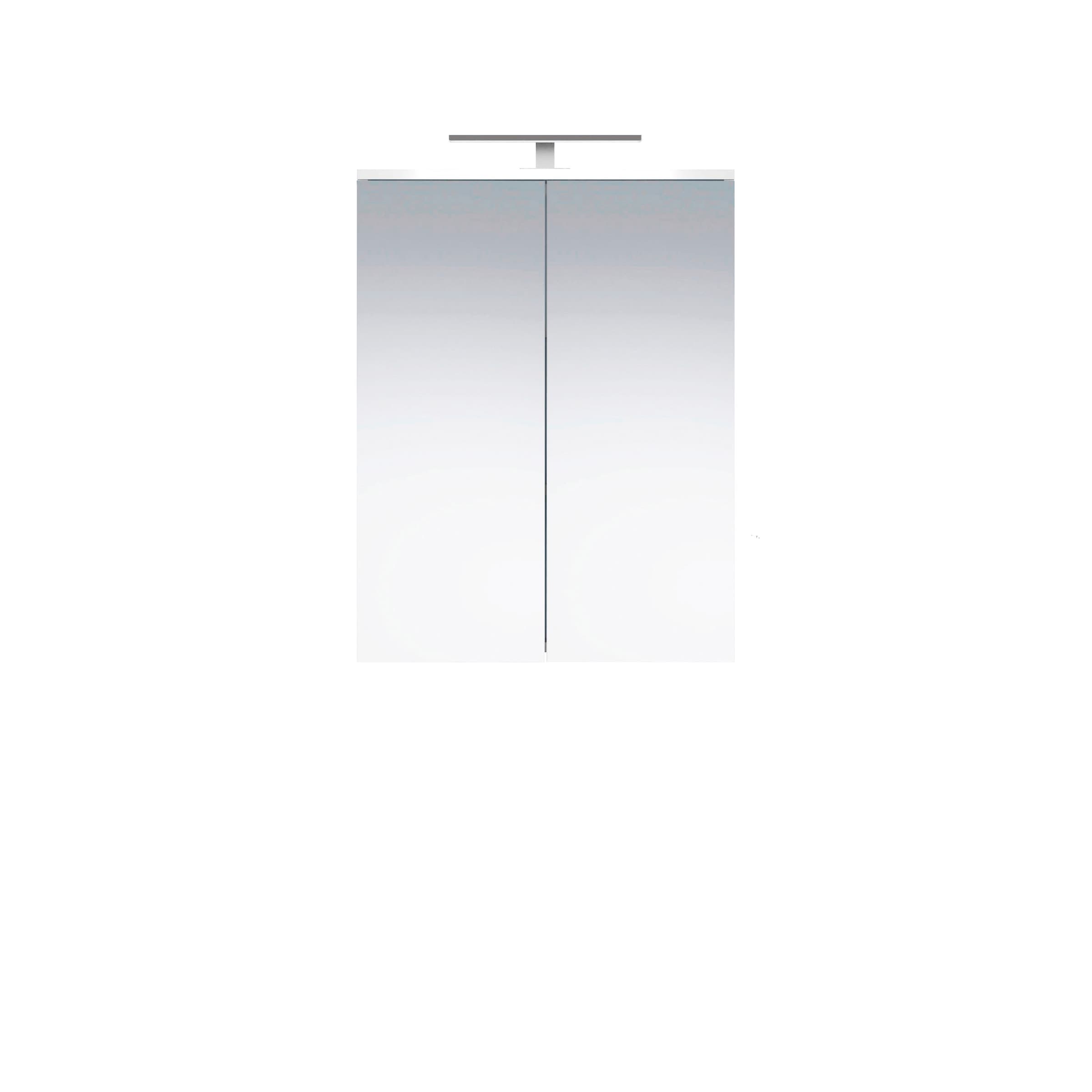 welltime Spiegelschrank »Prag«, (1 St.), Spiegelschrank mit 2 Spiegeltüren - (B/T/H) 60/18/78 cm