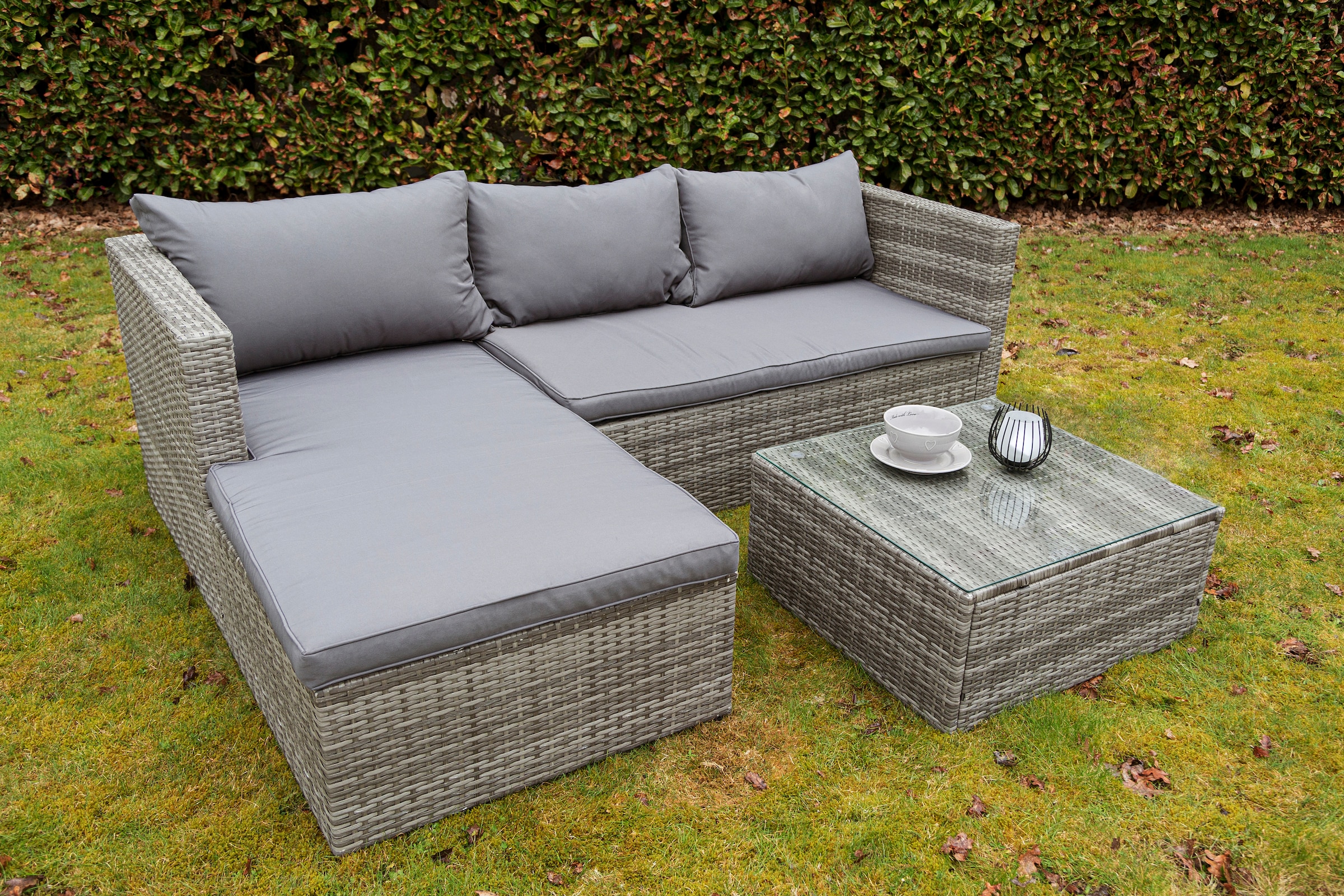 my Flair Gartenlounge-Set, (2 tlg.), 1 Sofa, 1 Tisch