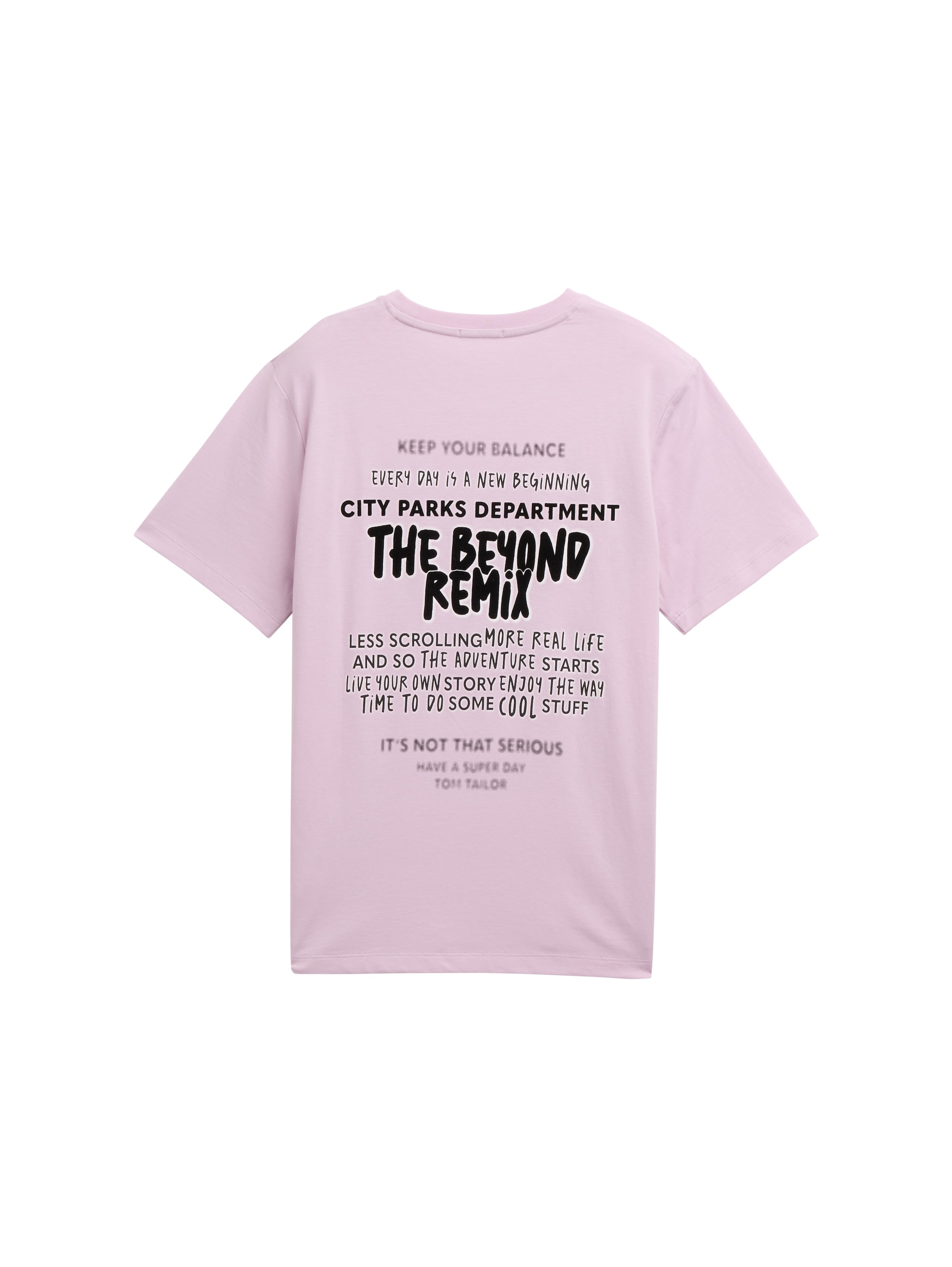 TOM TAILOR T-Shirt, mit Front und Back Print