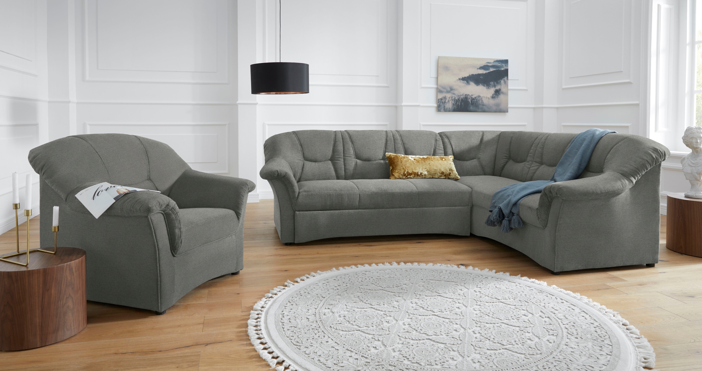 DOMO collection Sessel »SARAFINA Breite 102 cm, auch mit Federkern für noch mehr Sitzkomfort!« whlw. mit Federkern, elegantes Design