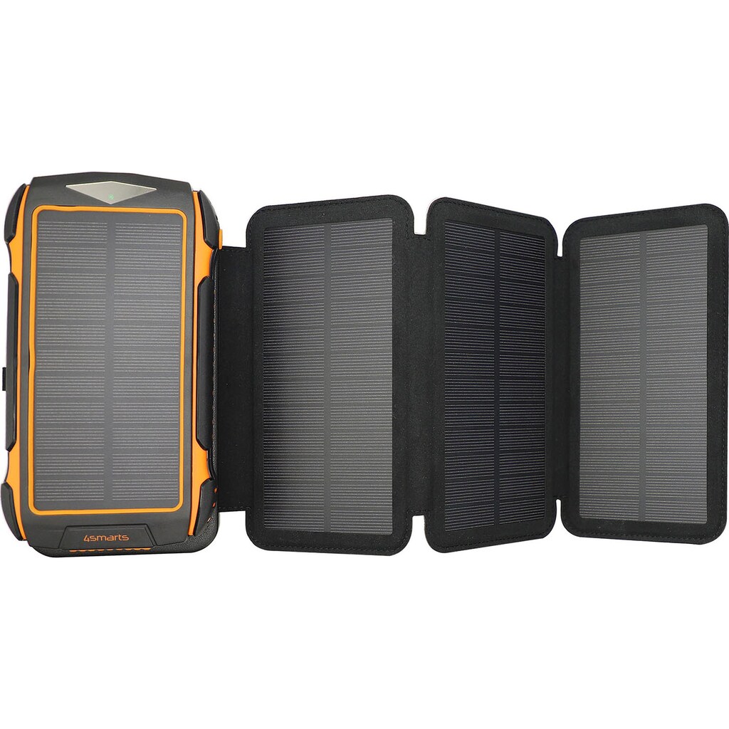 4smarts Solar Powerbank »Solar Powerbank Rugged TitanPack Eco 20000mAh«, Solar Powerbank Rugged TitanPack Eco 20000mAh, 10000 mAh