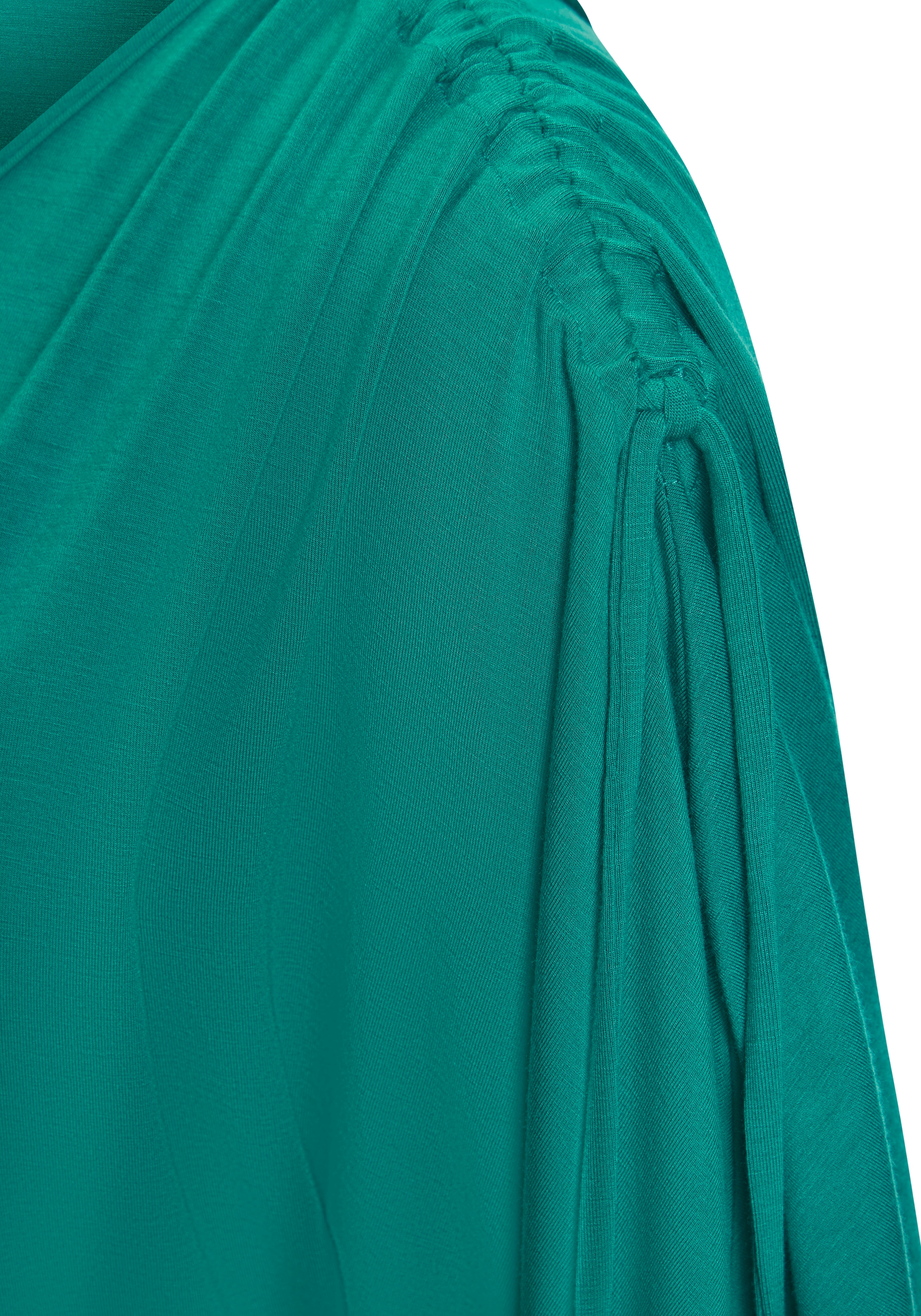 LASCANA Rundhalsshirt »mit variabler Ärmellänge« aus weichem Viskose-Stretch