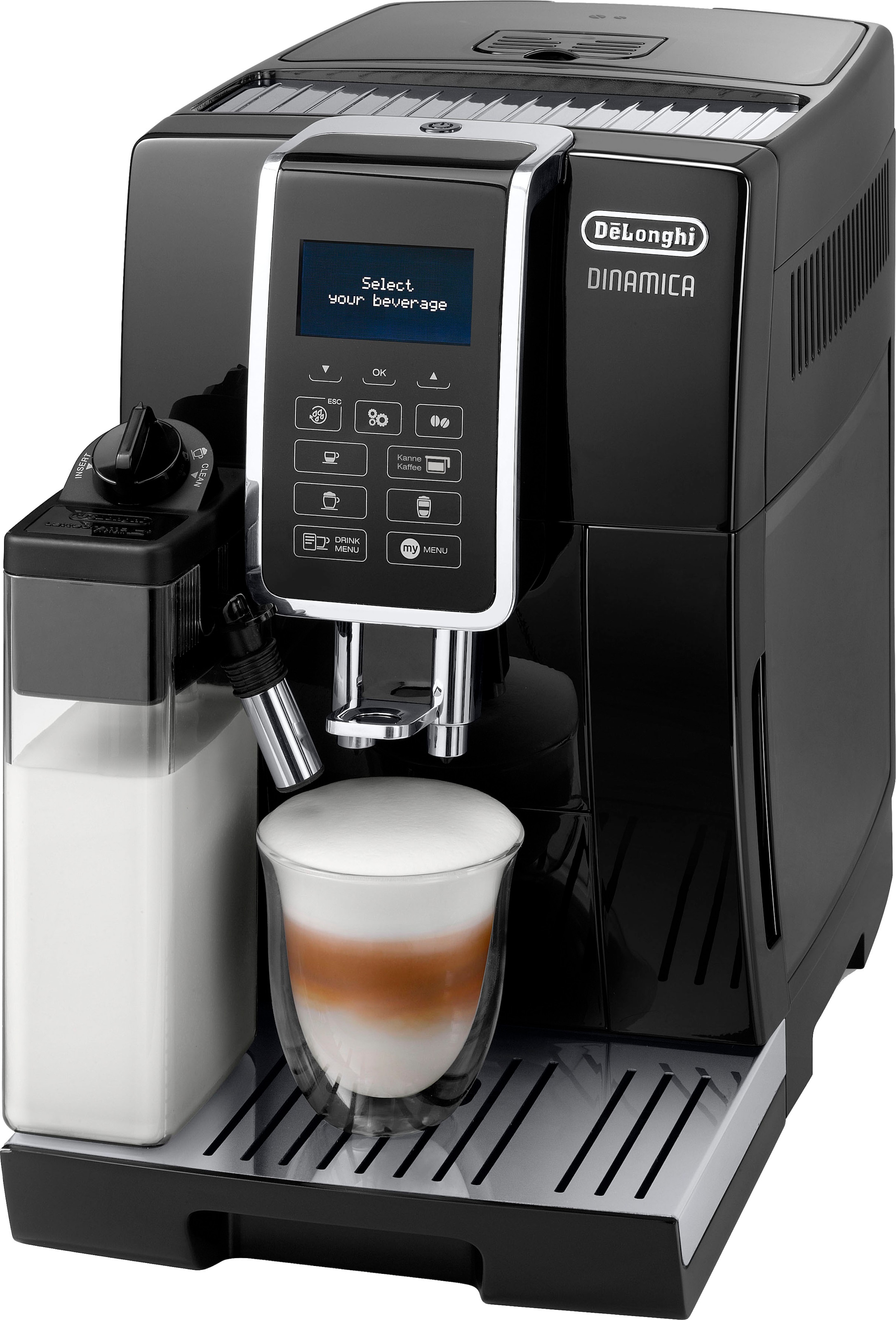 De'Longhi Kaffeevollautomat »Dinamica ECAM 356.57.B«, mit 4 Direktwahltasten, Kaffeekannenfunktion