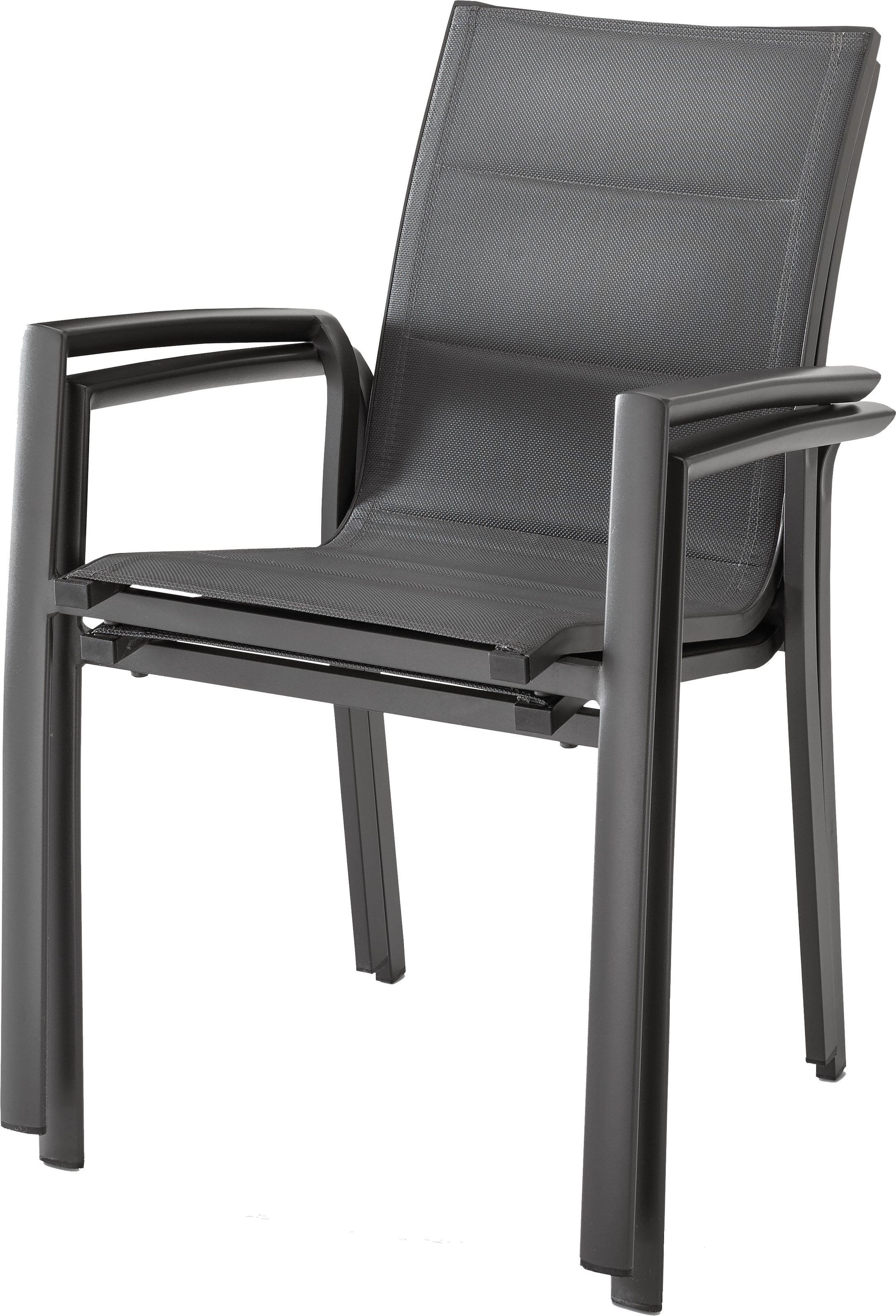 Destiny Garten-Essgruppe »COSTA ARONA«, (Set, 5 tlg.), 4 Sessel, 1 Tisch ausziehbar Ø 145/199x75cm, Aluminium