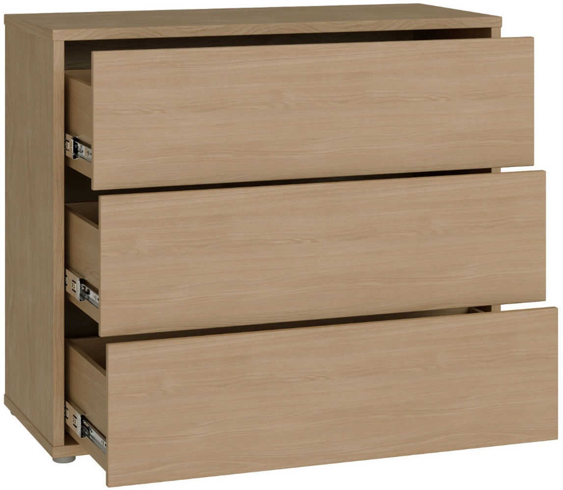 FORTE Kommode »Alice Springs, Kommode, 3 Schubkästen B/H/T 94,8/83,1/41,5« Schubkästen mit Vollauszug, grifflos,Push to open