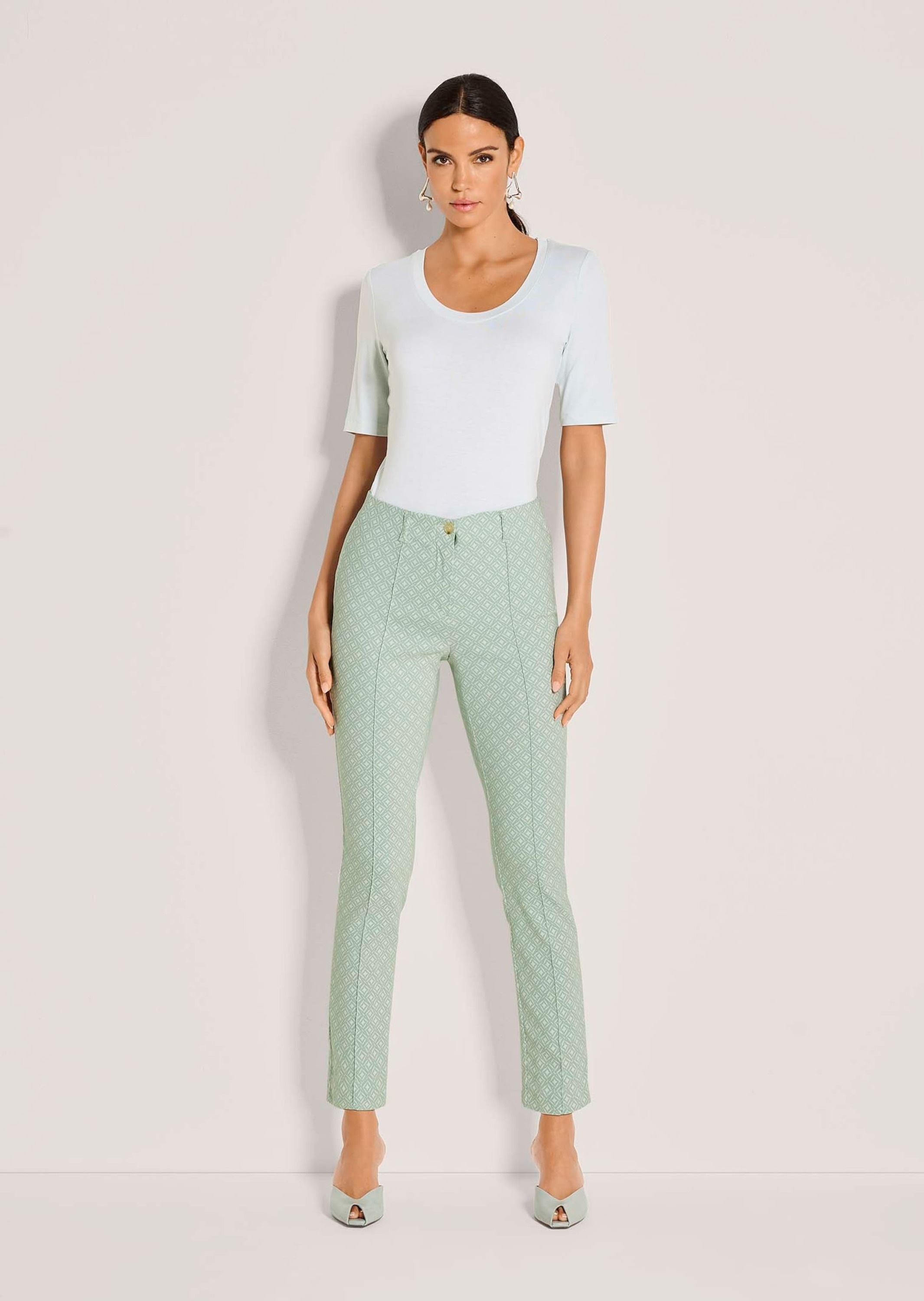 MADELEINE Stoffhose »Jerseyhose Jacquardhose mit grafischem Muster«