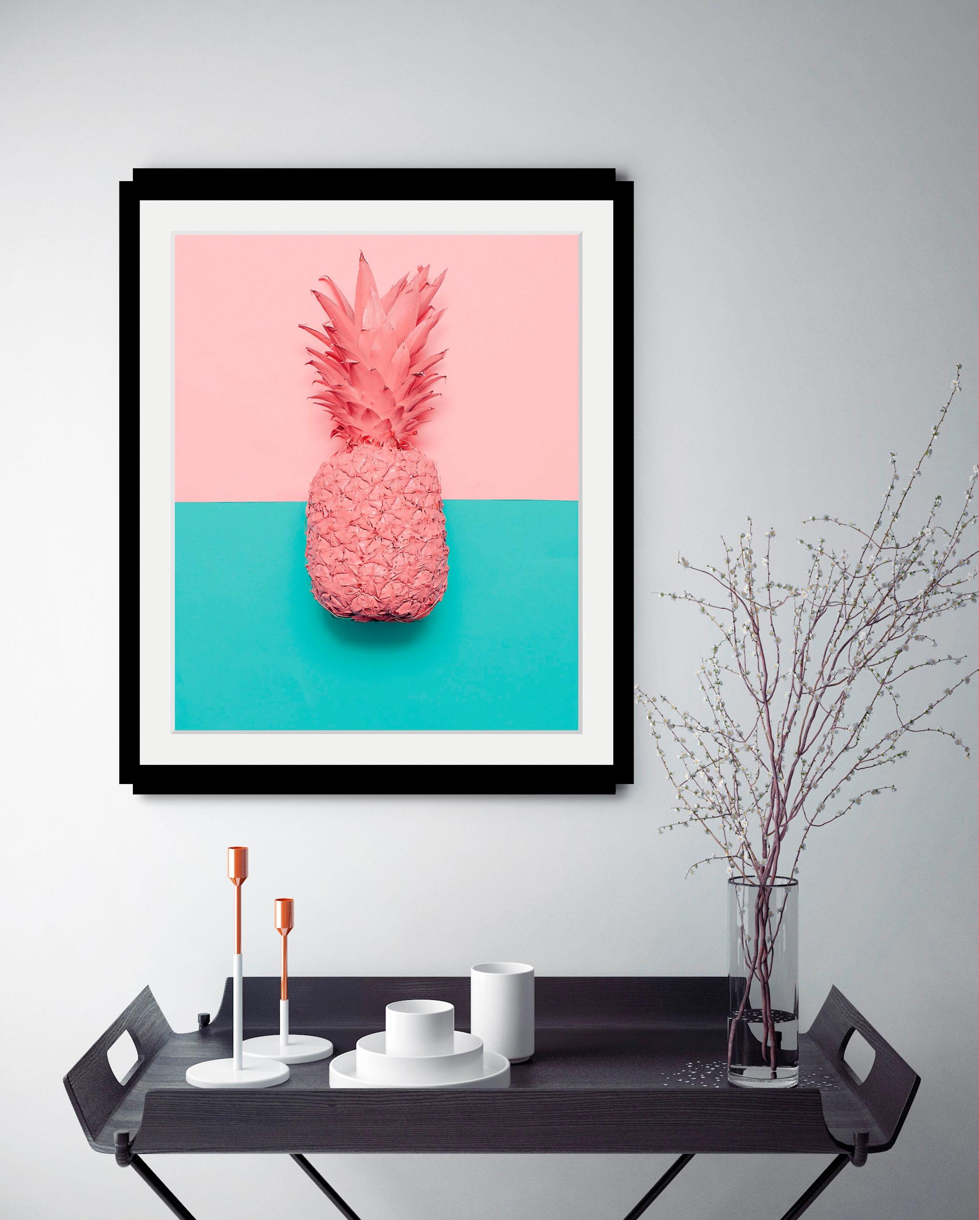 queence Bild »Ananas« Ananas | Essen | Humor | Lebensmittel | Obst | Obst Bilder HD Premium Poster-Druck inkl. Holzrahmen