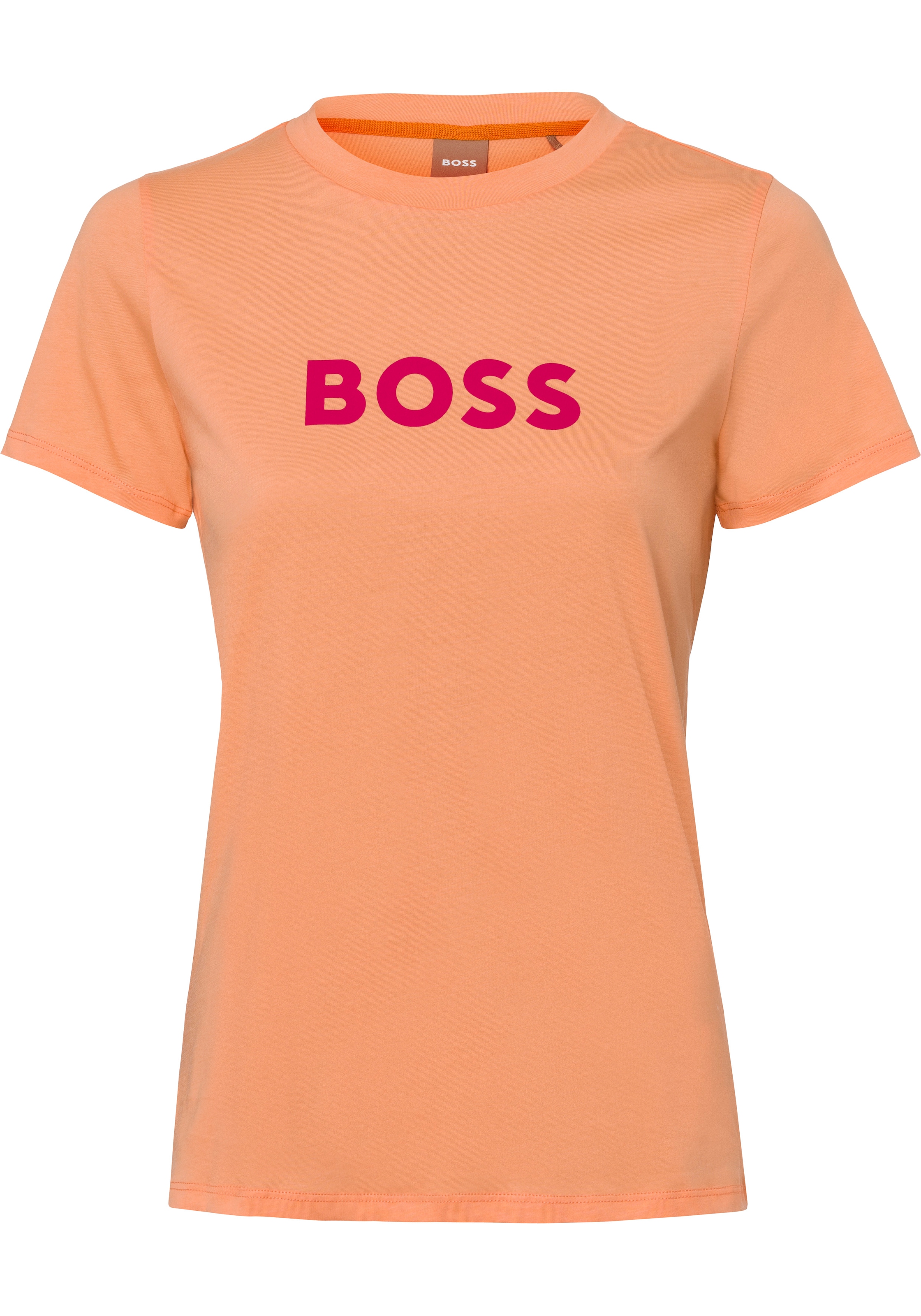BOSS ORANGE T-Shirt »C_Elogo_5«, OTTO online Logoschriftzug mit (1 bei tlg.), der kaufen Brust auf BOSS