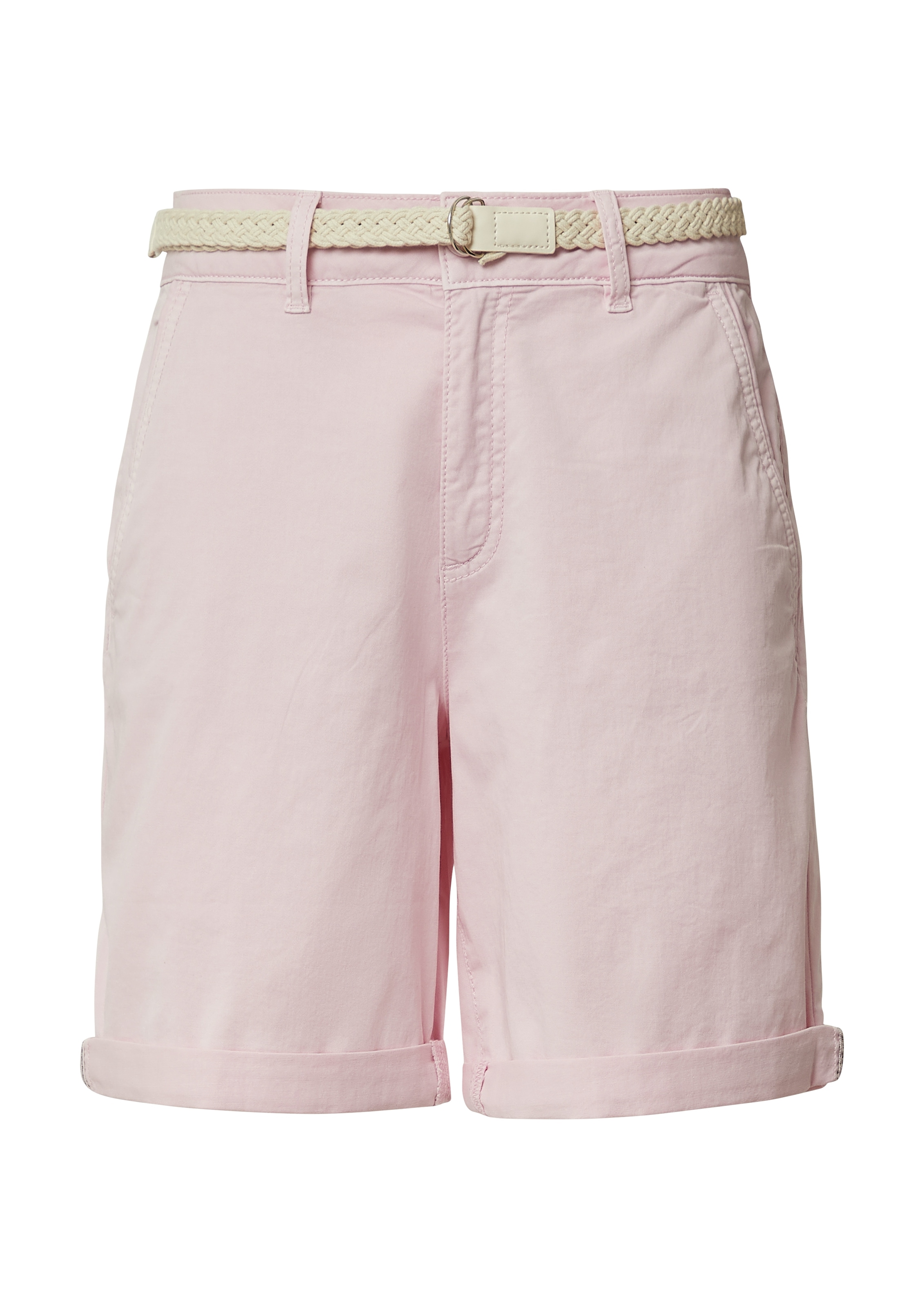 s.Oliver Chinoshorts, mit geflochtenem Gürtel