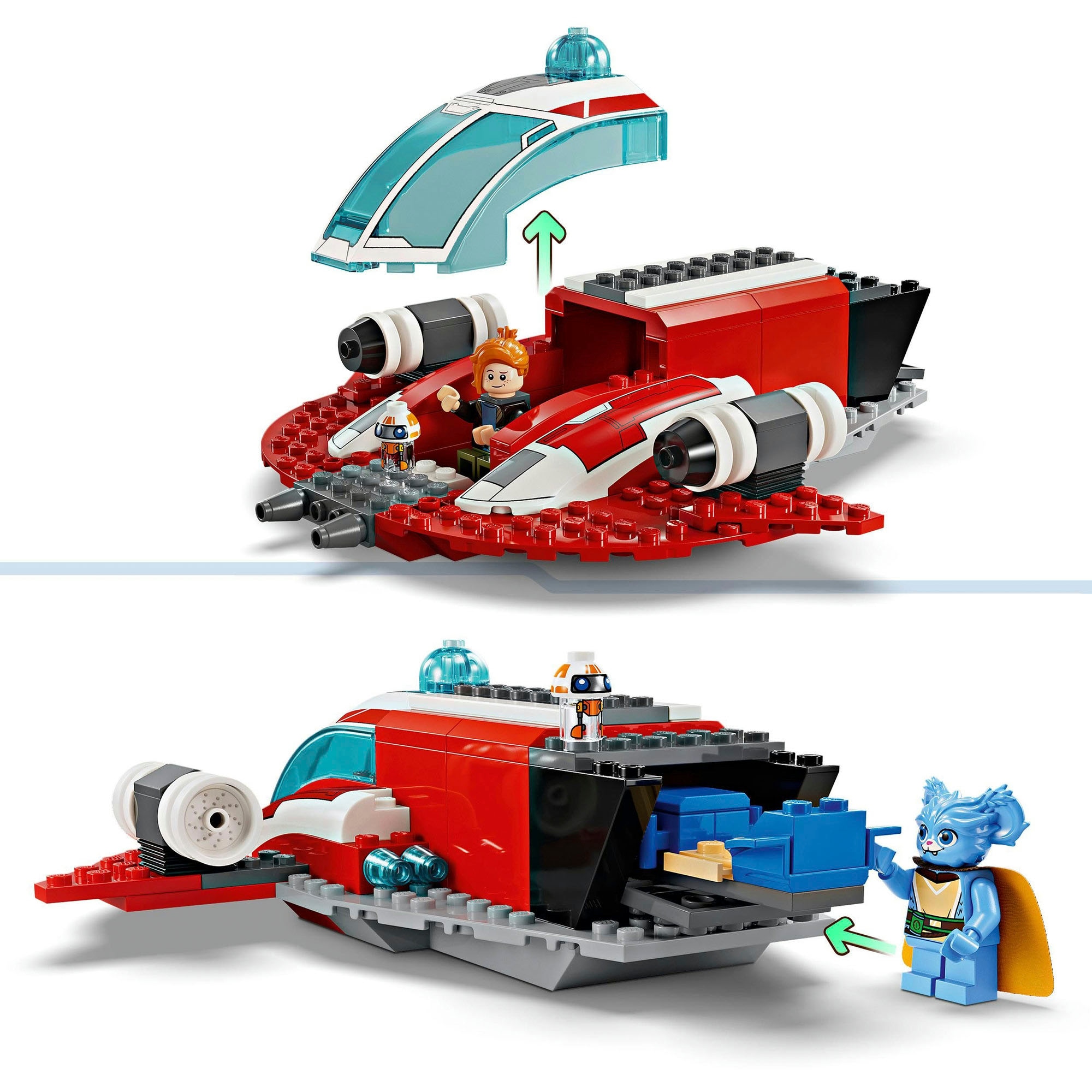 LEGO® Konstruktionsspielsteine »Der Crimson Firehawk™ (75384), LEGO Star Wars™«, (136 St.), Made in Europe
