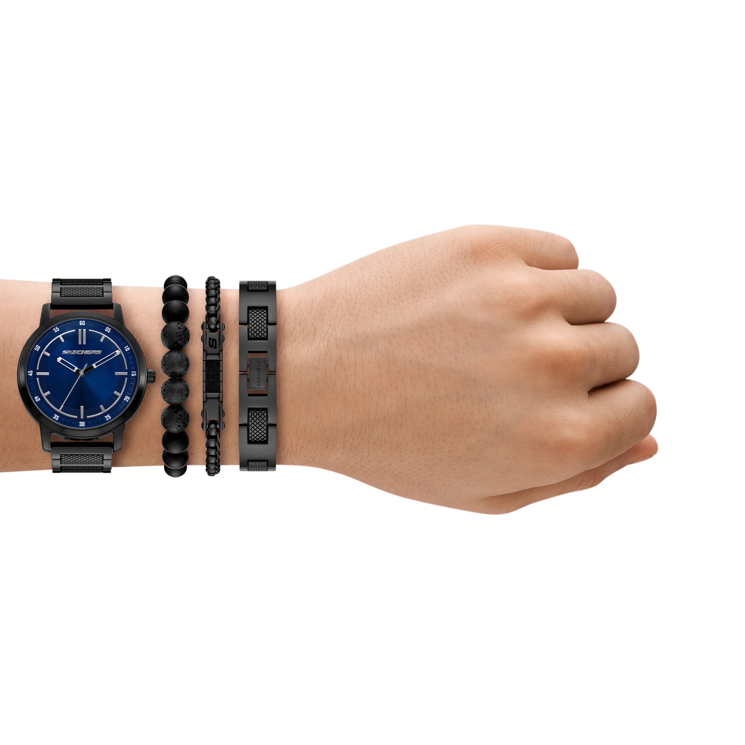 Skechers Quarzuhr »Textured Bracelet Set« Armbanduhr, Ideal auch als Geschenk, analog