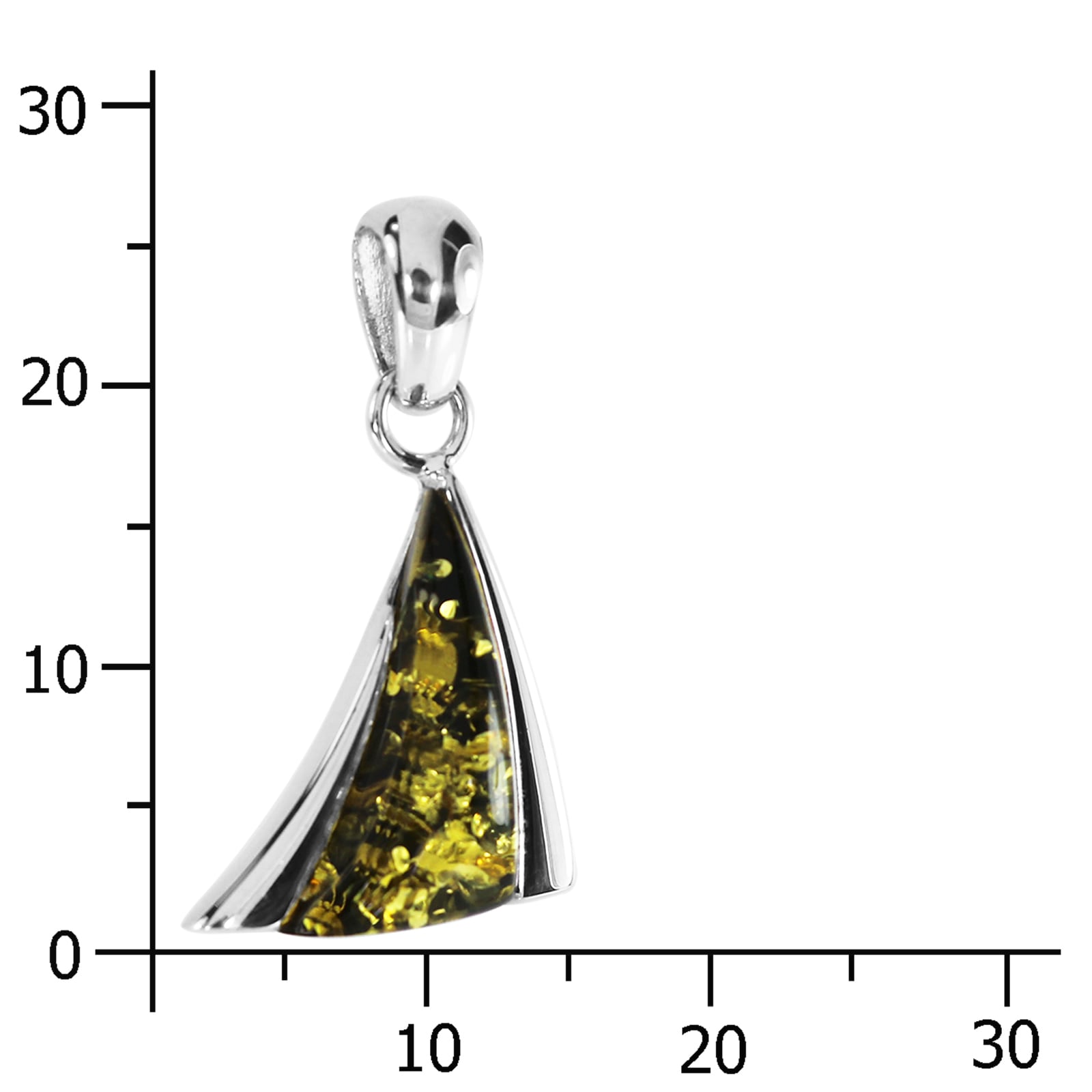 OSTSEE-SCHMUCK Kettenanhänger »- Imke 25 mm - Silber 925/000 - Bernstein«
