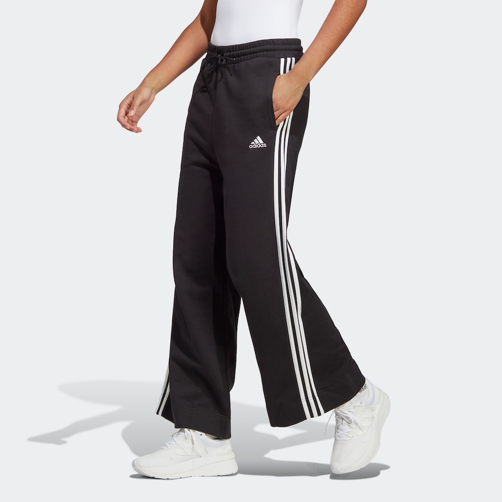 adidas Sportswear Sporthose »ESSENTIALS 3STREIFEN FRENCH TERRY WIDE HOSE«, (1 tlg.)