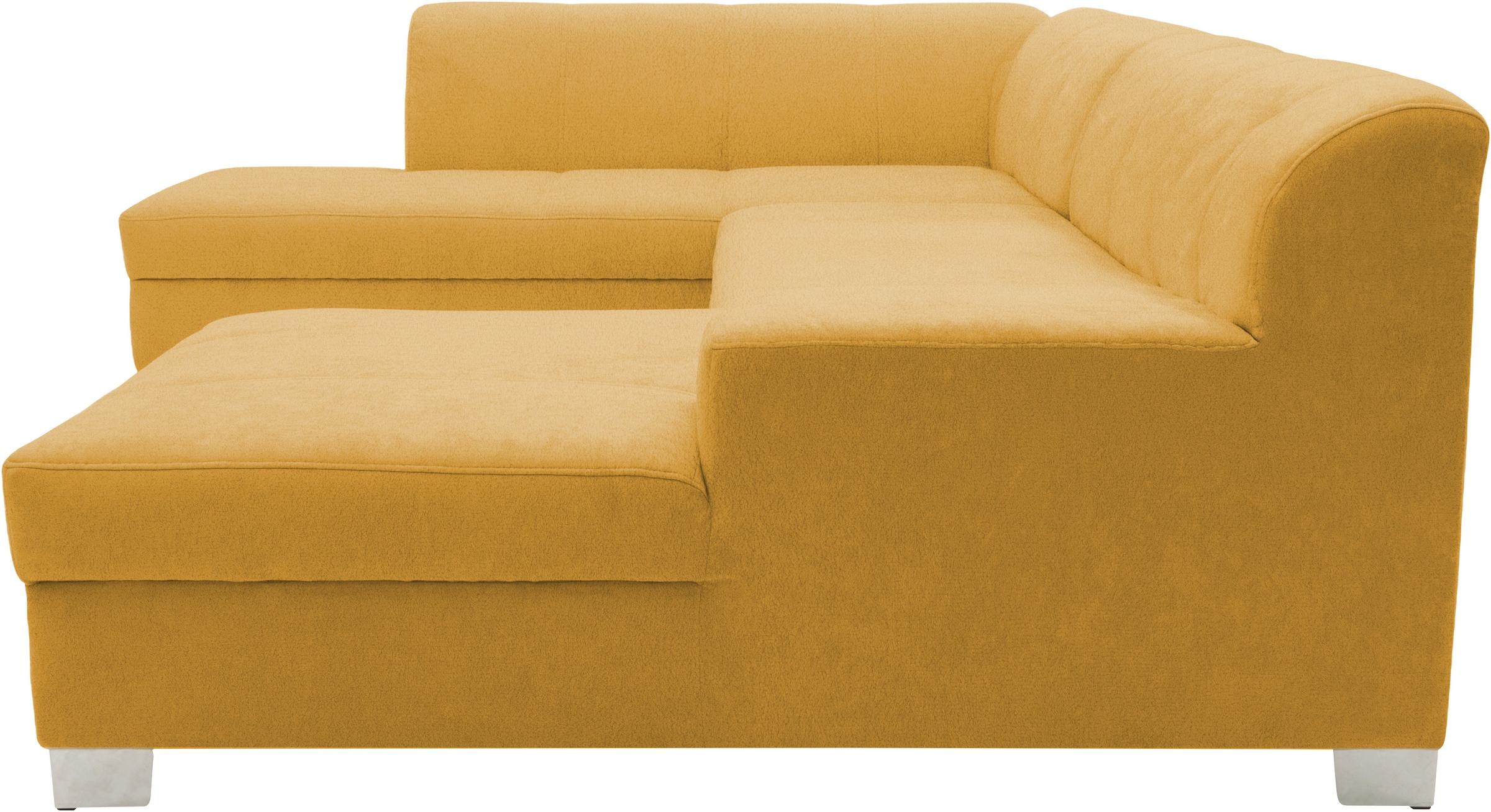 OTTO home Wohnlandschaft »Lolland 296 x 195 cm, modern, mit Steppungen, mittelfester Sitz« U-Form, aus pflegeleichtem, weichem Luxus-Microfaser