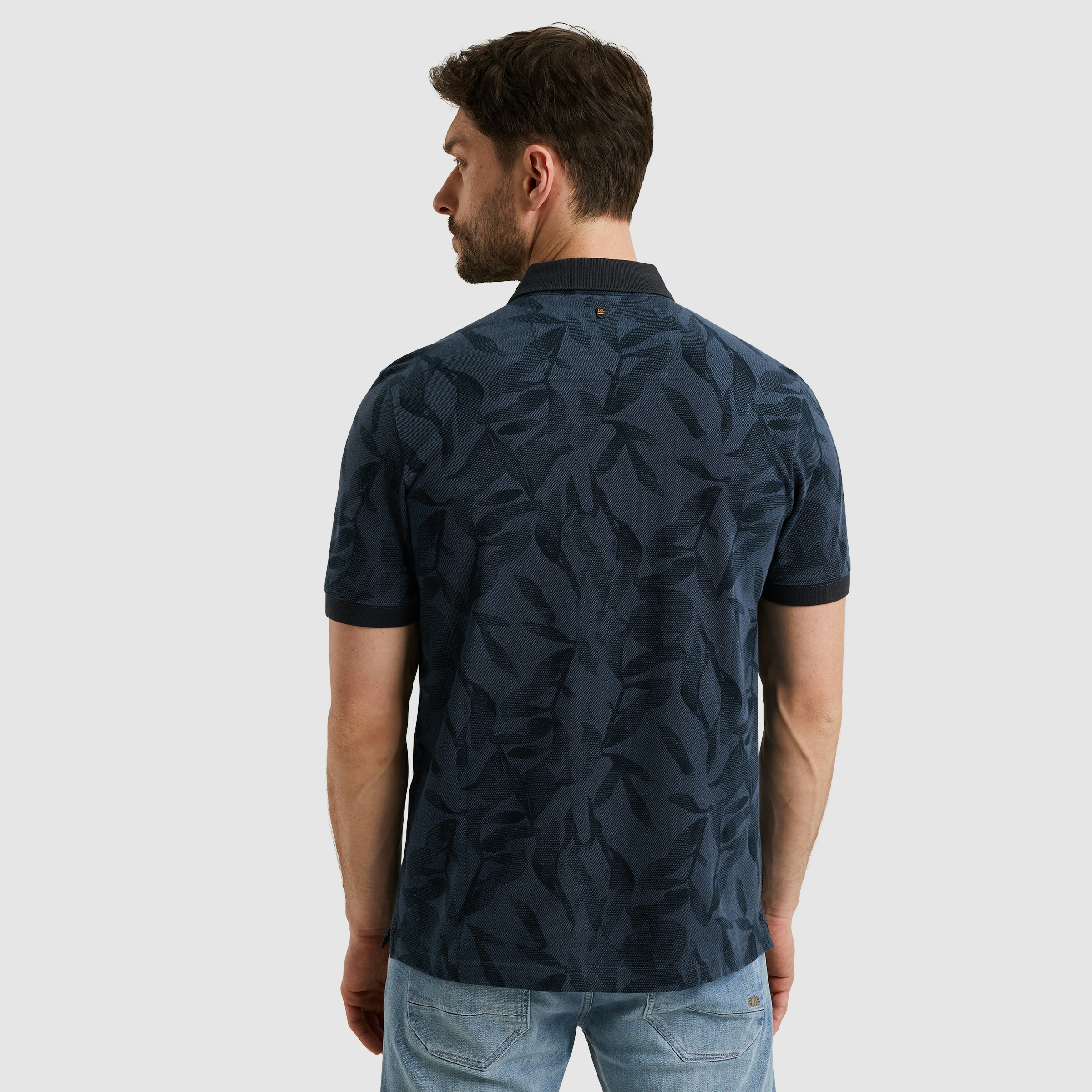 PME LEGEND Poloshirt »Short sleeve polo two tone pique printed«, mit All-Over Print