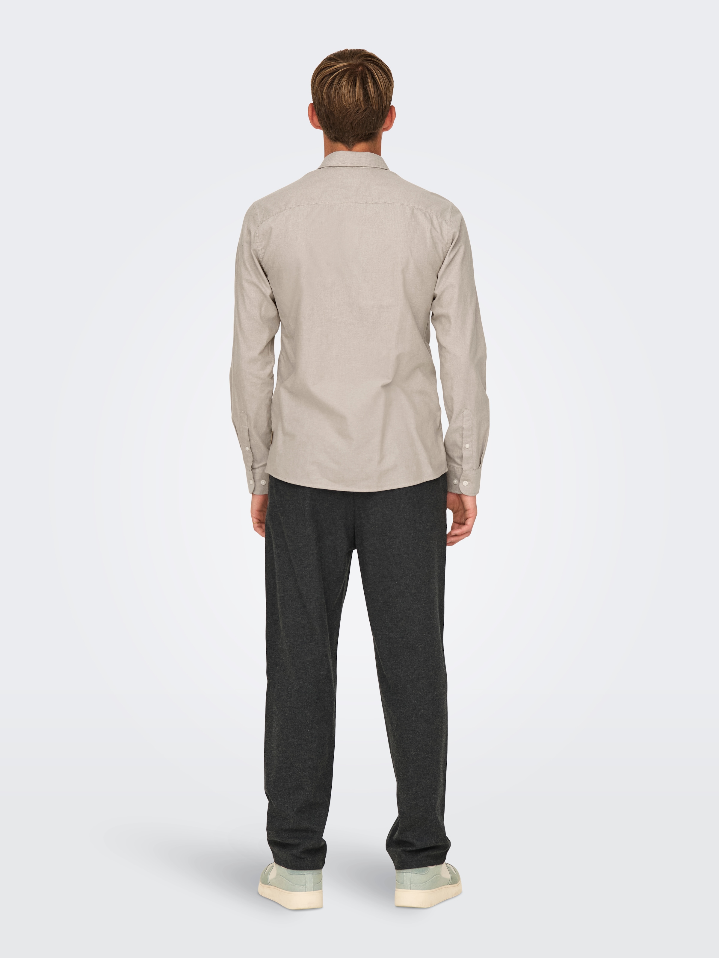ONLY & SONS Langarmhemd »ONSALVARO SLIM LS OXFORD SHIRT NOOS«