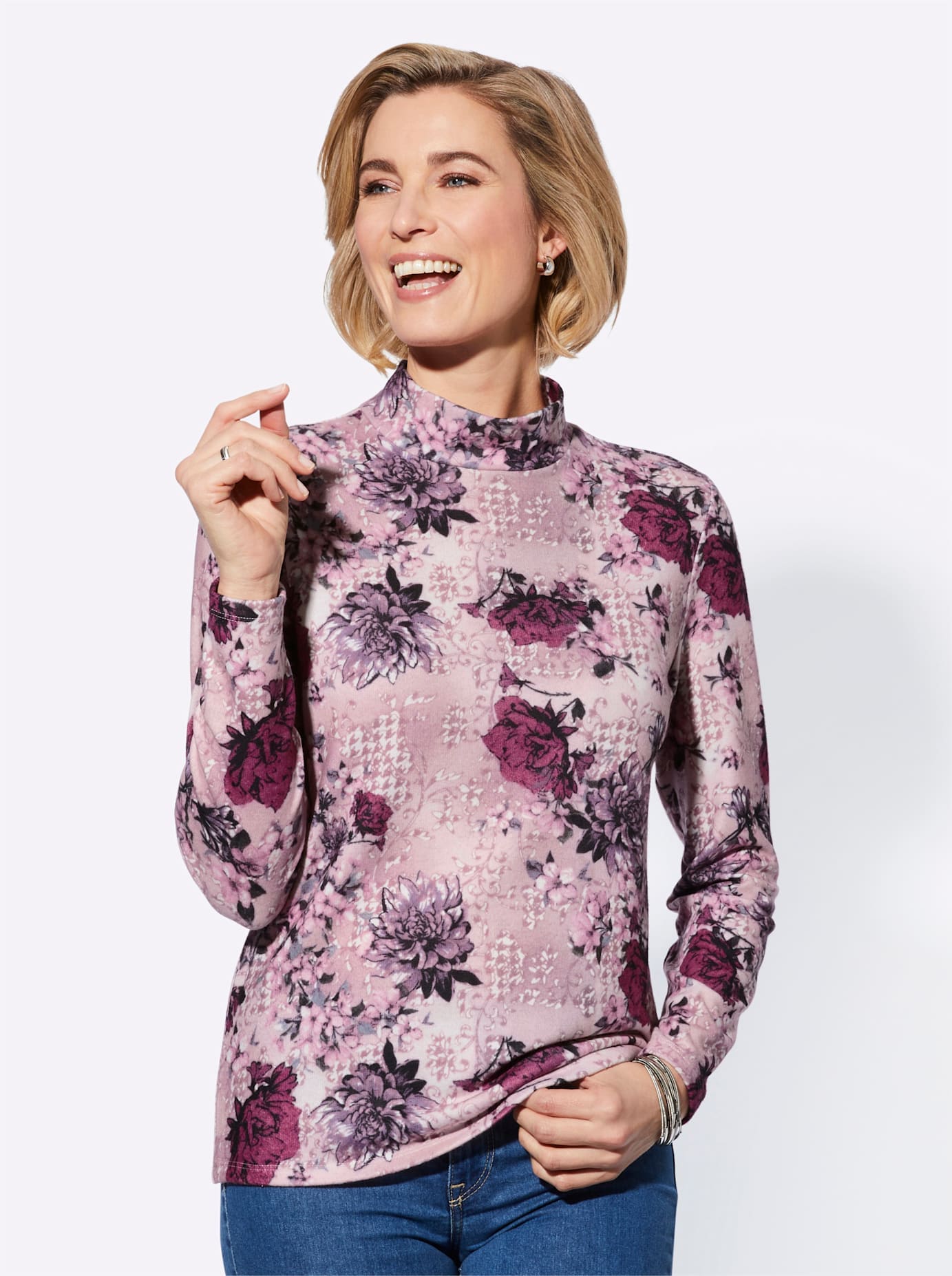 Classic Basics Stehkragenshirt »Winter-Shirt«, (1 tlg.)