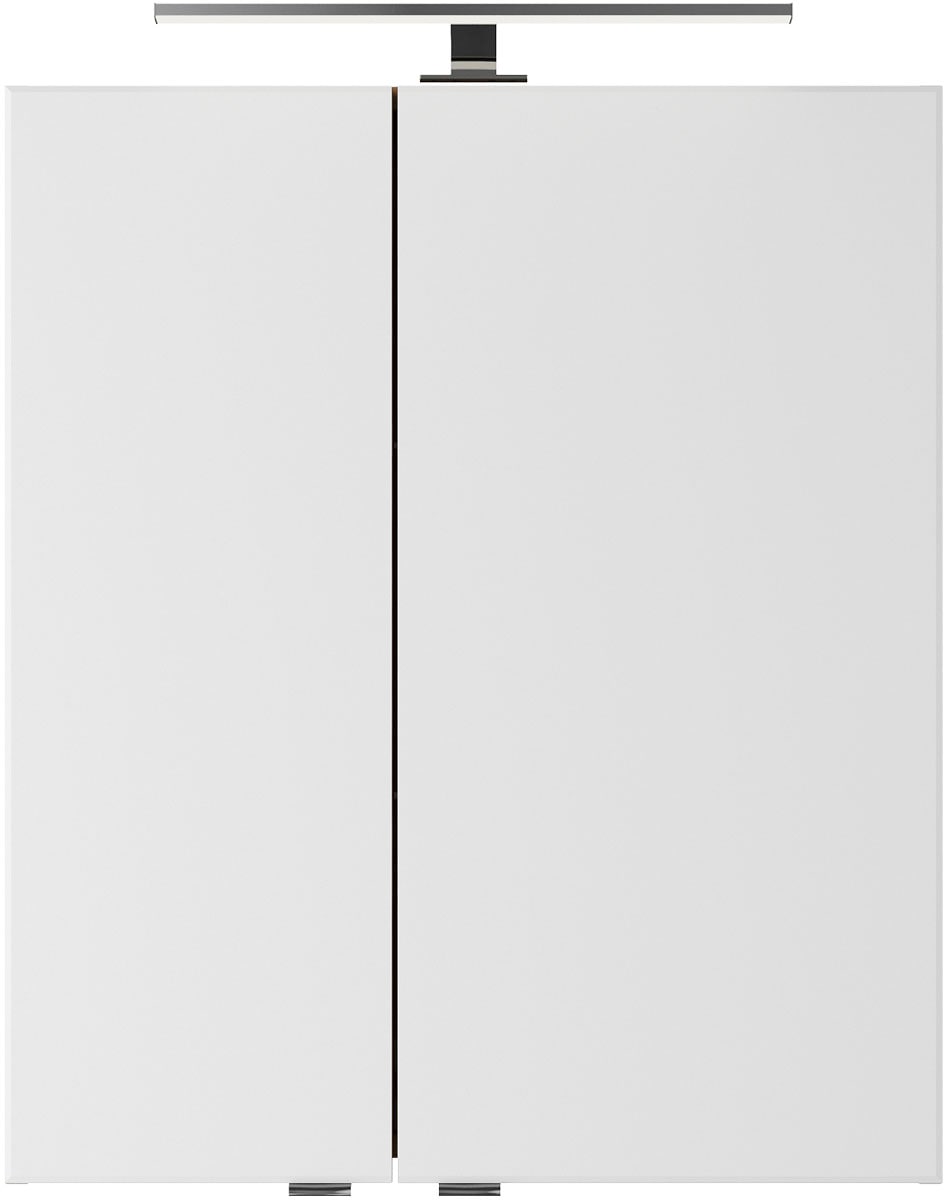 Saphir Badmöbel-Set »Serie 4035 2-teilig, Keramikwaschtisch mit LED-Spiegelschrank«, (Set), 60 cm breit, inkl. Türdämpfer, 2 Schubladen, 2 Türen, 2 Einlegeböden