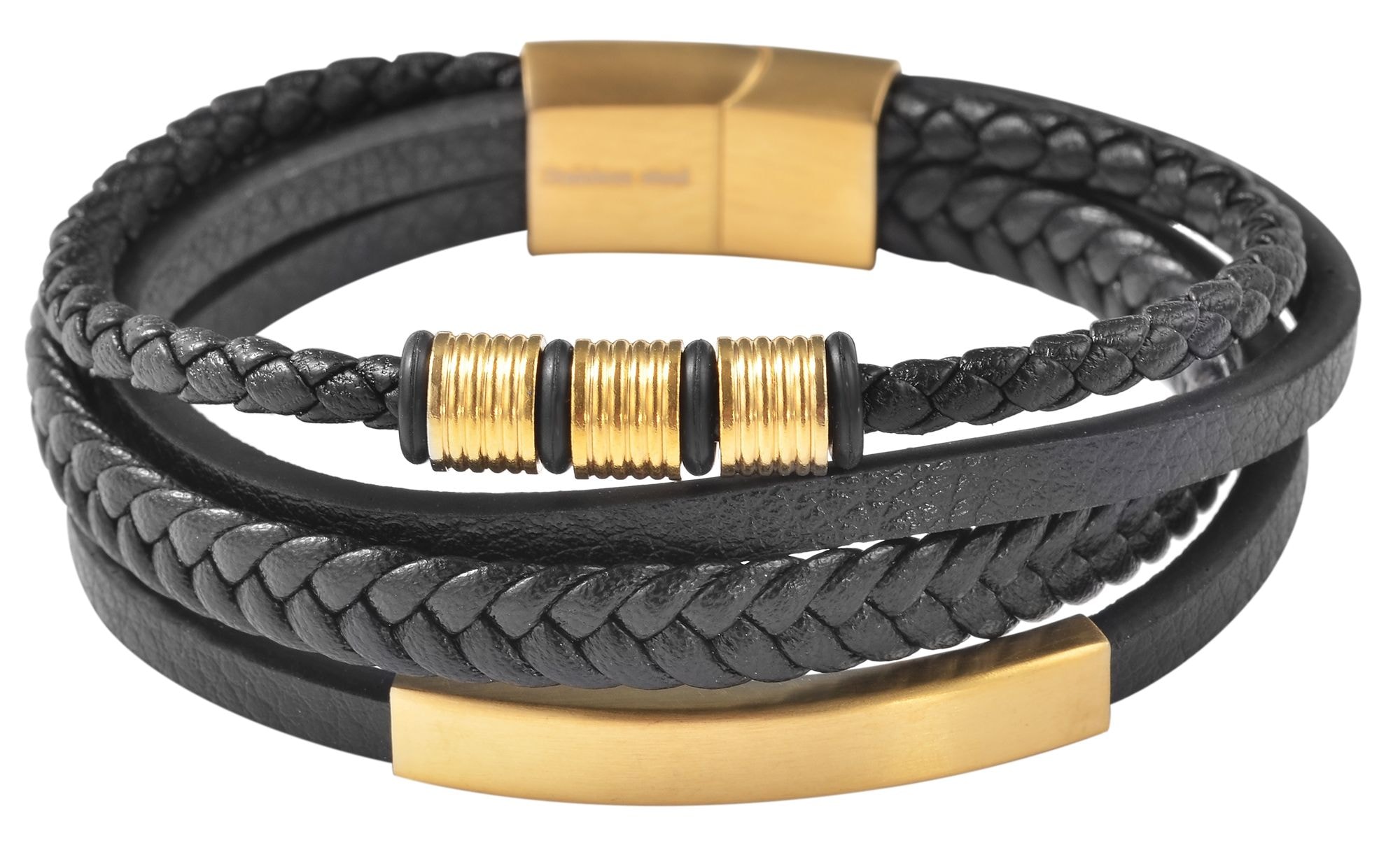 Adelia´s Lederarmband »Unisex Armband ¿ Lederarmband aus Leder 23 cm«