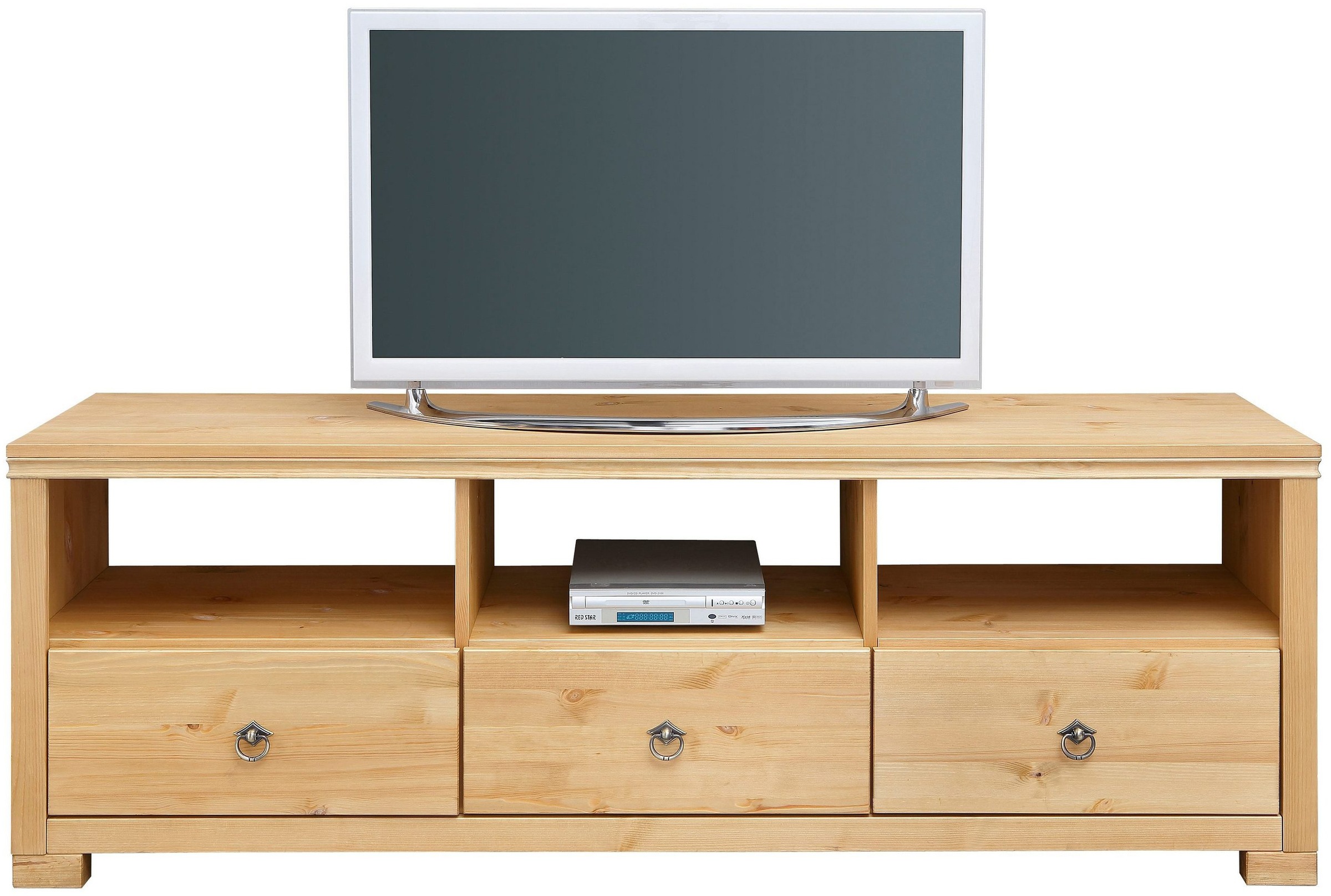 Home affaire Wohnwand »Gotland«, (Set, 3 St.), bestehend aus 1 Highboard, 1 TV-Lowboard und 1 Vitrine