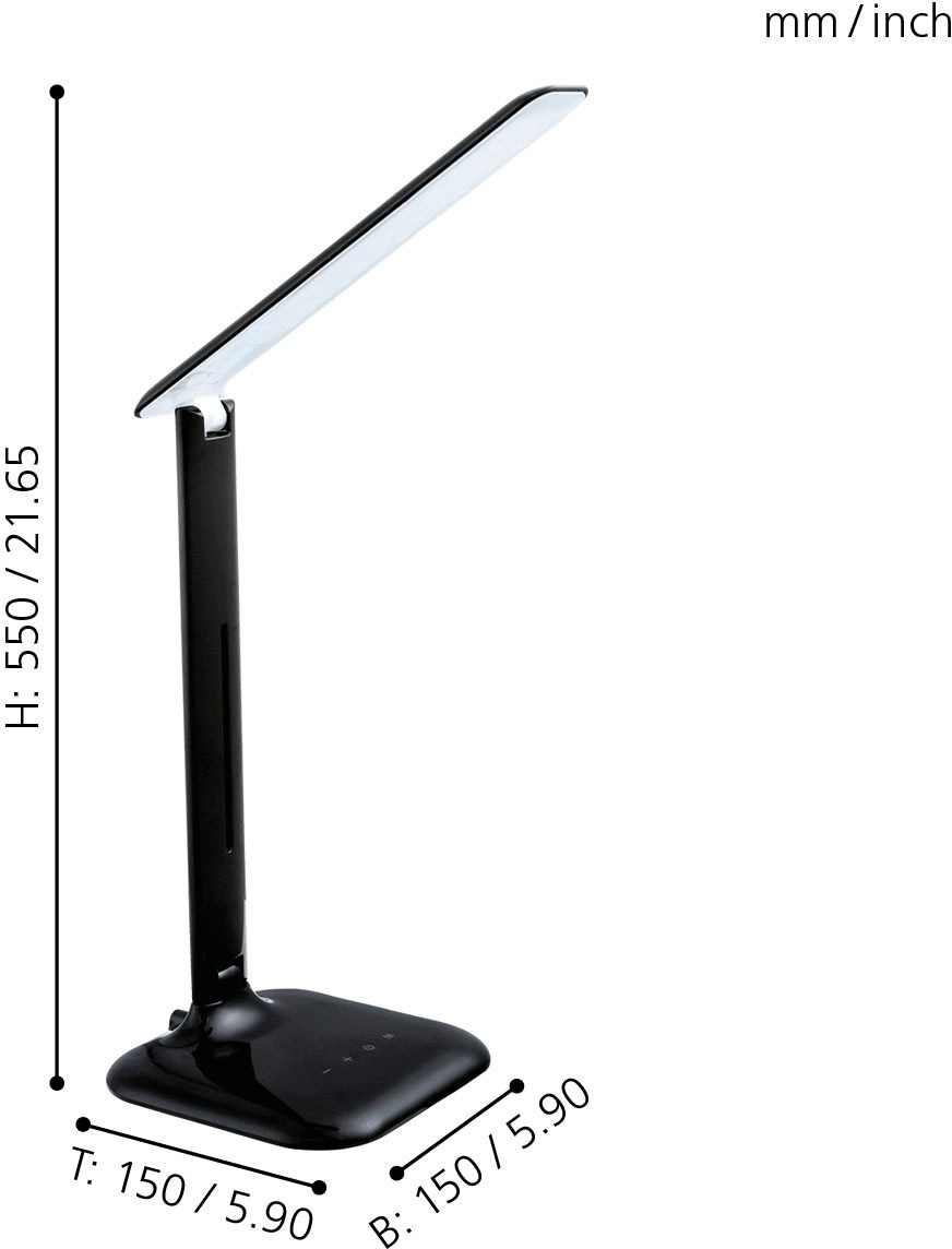EGLO LED Schreibtischleuchte »CAUPO«, Leuchtmittel LED-Board | LED fest integriert