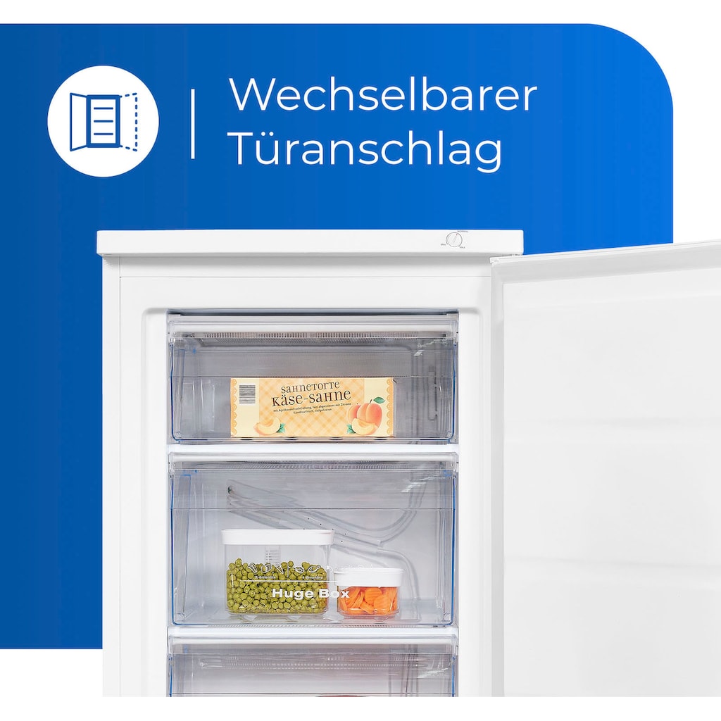 exquisit Gefrierschrank »GS81-H-010E«, 84,5 cm hoch, 56 cm breit, 85 L Volumen, 4 Sterne Gefrieren