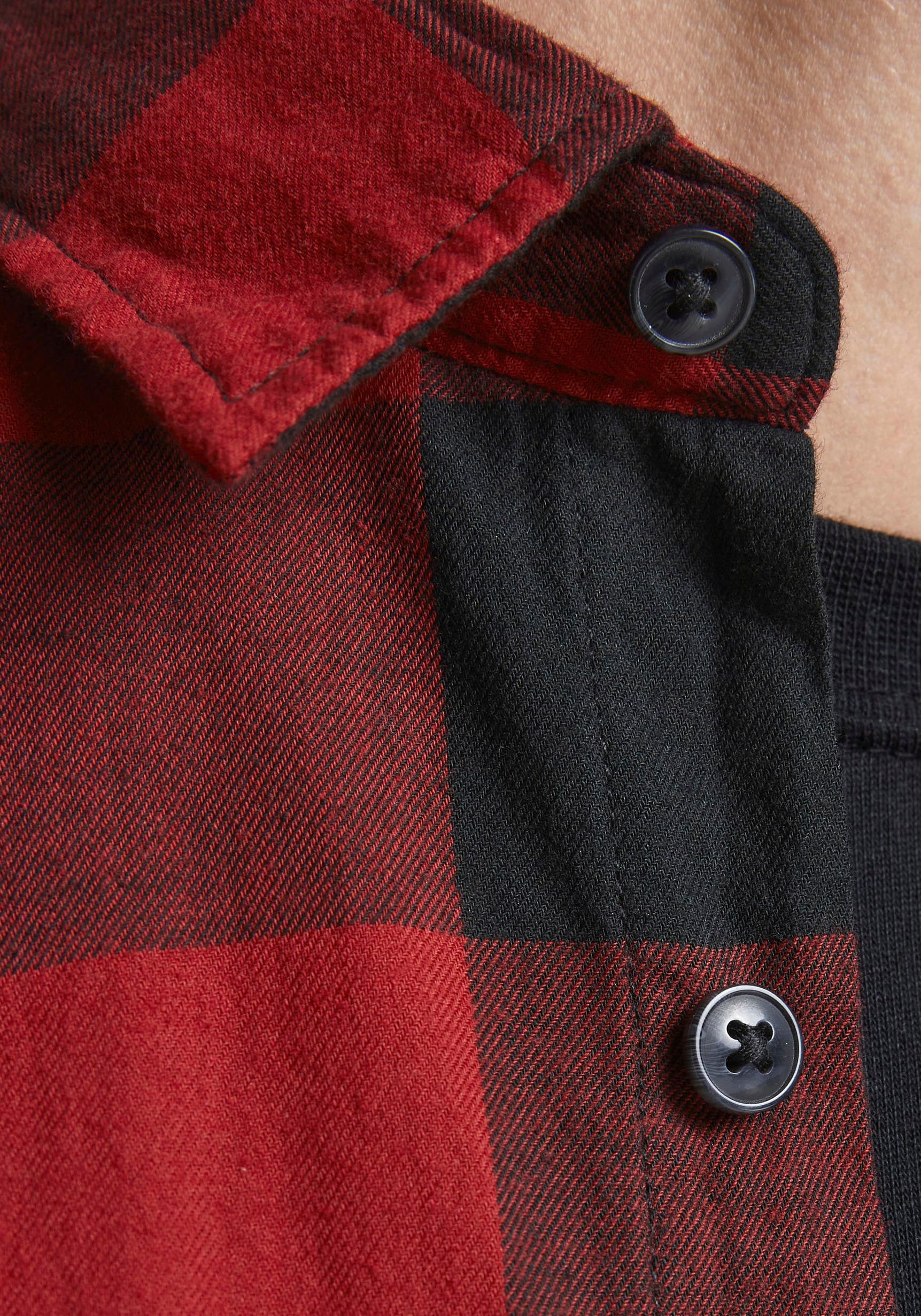 Jack & Jones Karohemd »JJ JJEGINGHAM TWILL SHIRT L/«