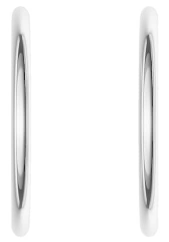 Paar Creolen »Schmuck Geschenk Silber 925 Ohrringe 3,9 mm breit«