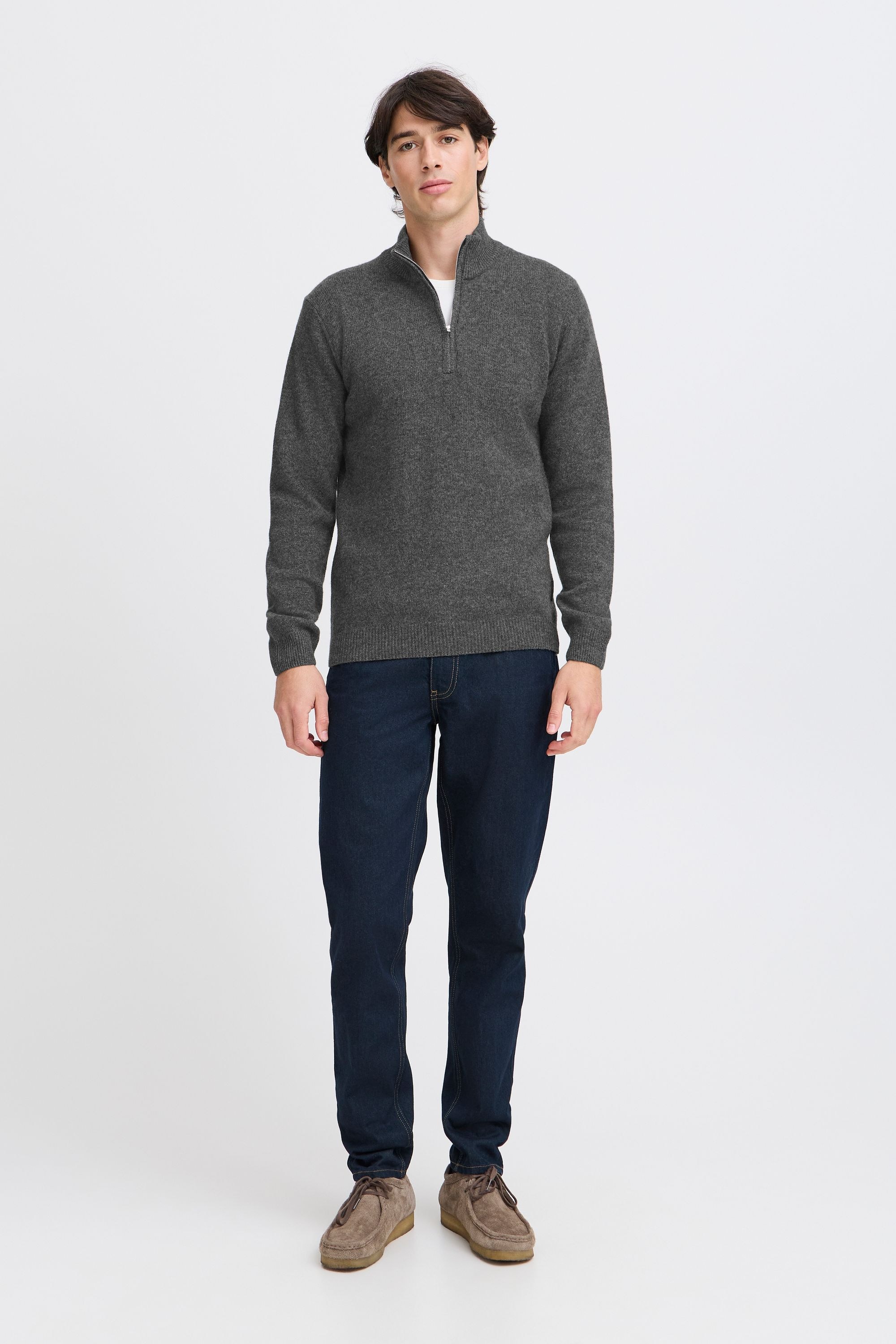 Casual Friday Troyer »Troyer CFKARL halfzip lambswool knit«