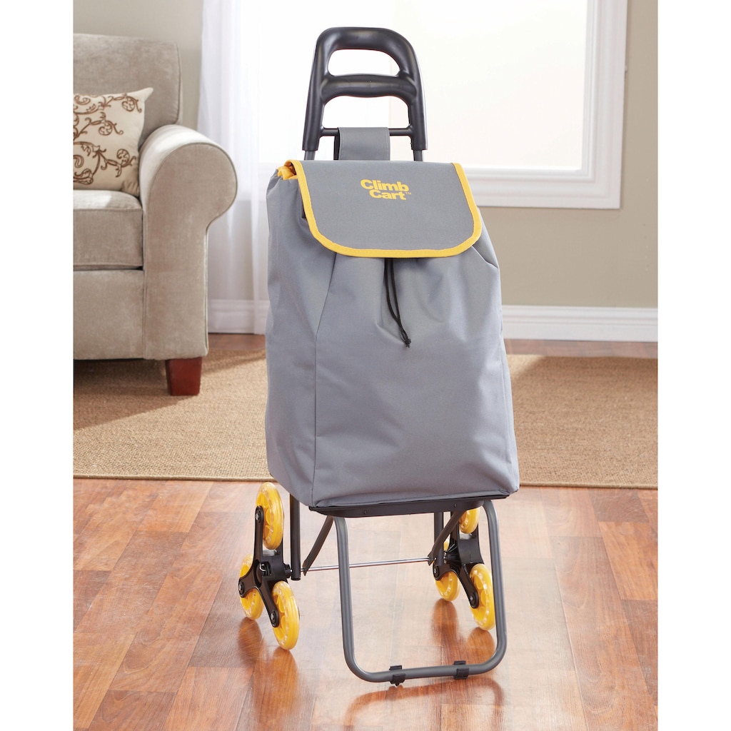 MediaShop Einkaufstrolley »faltbarer Einkaufs Trolley«, (1 tlg.), 1 x Climb Cart,1 x Jumbo-Tasche,1 x Spanngurt