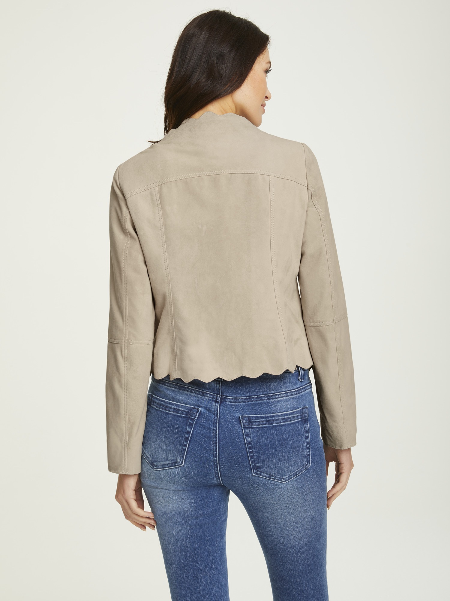 LINEA TESINI by Heine Kurzjacke, mit Bogenkante