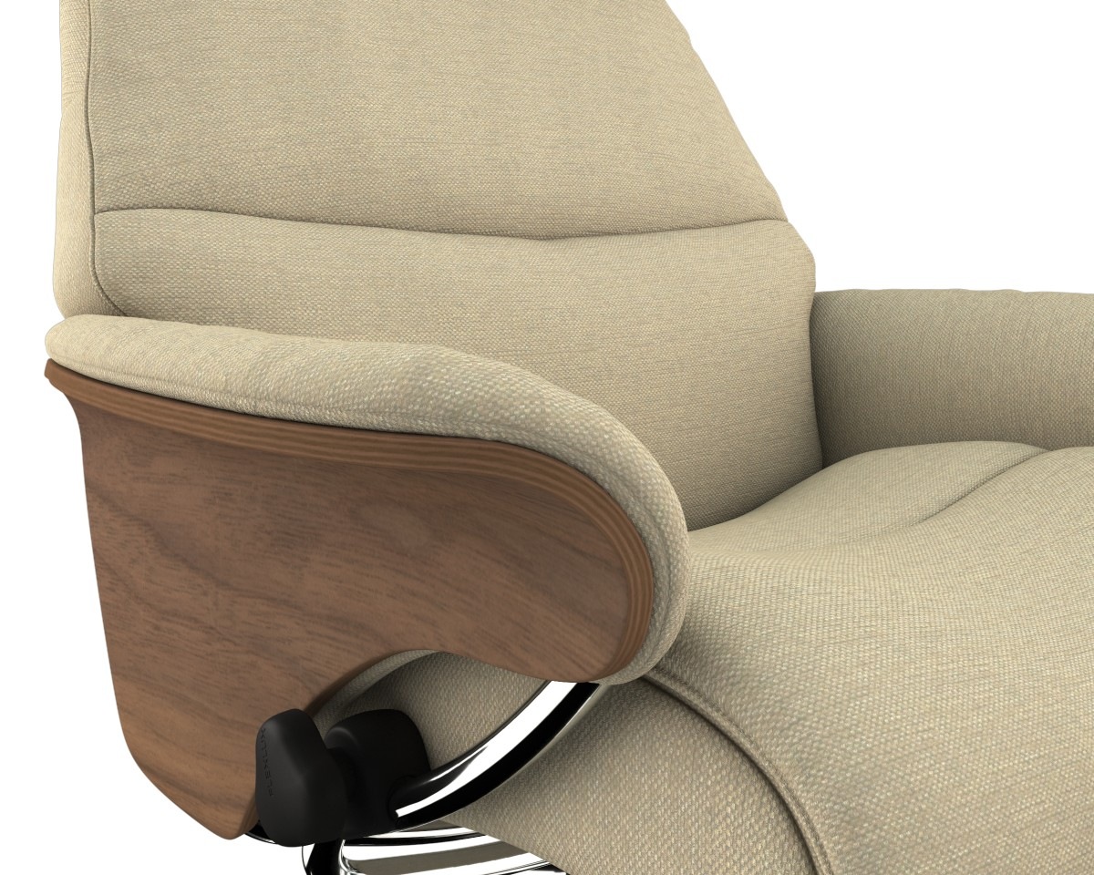 FLEXLUX Relaxsessel »Aarhus, Gepolsterter Funktionssessel, Skandinavisch design, Armlehnen«, Relaxfunktion & Kopf- Rückenverstellung