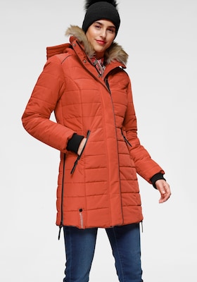 Steppjacke in Orange