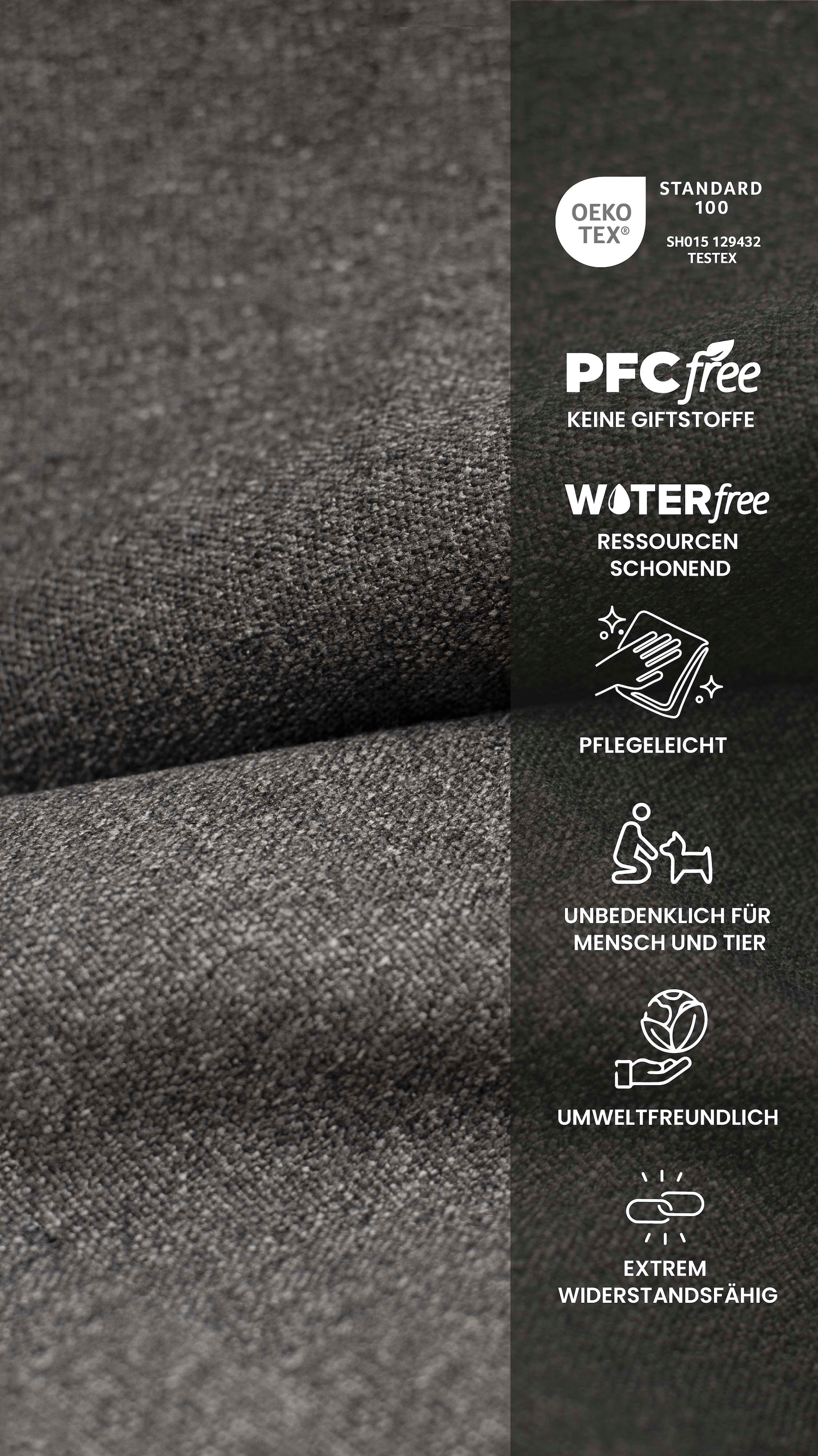 HELA 4-Fußstuhl »SVENNI«, (Set), 4 St., Webstoff, 4-Fuß,Rundrohrgestell,Webstoff,Zertifizierter "Waterfree" Stoff