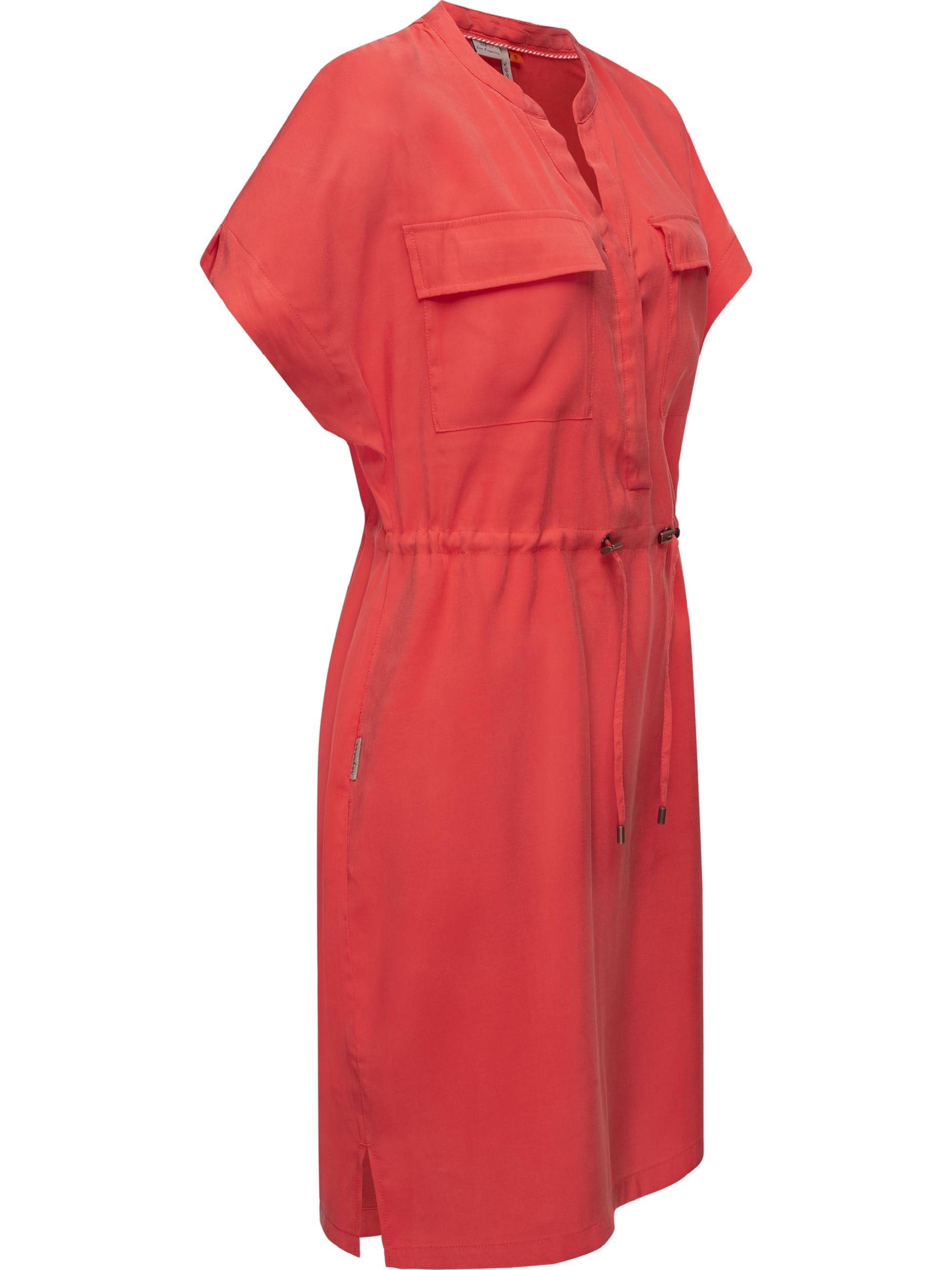 Ragwear Blusenkleid »Blusenkleid Roisa«, stylisches Sommerkleid mit Bindeband