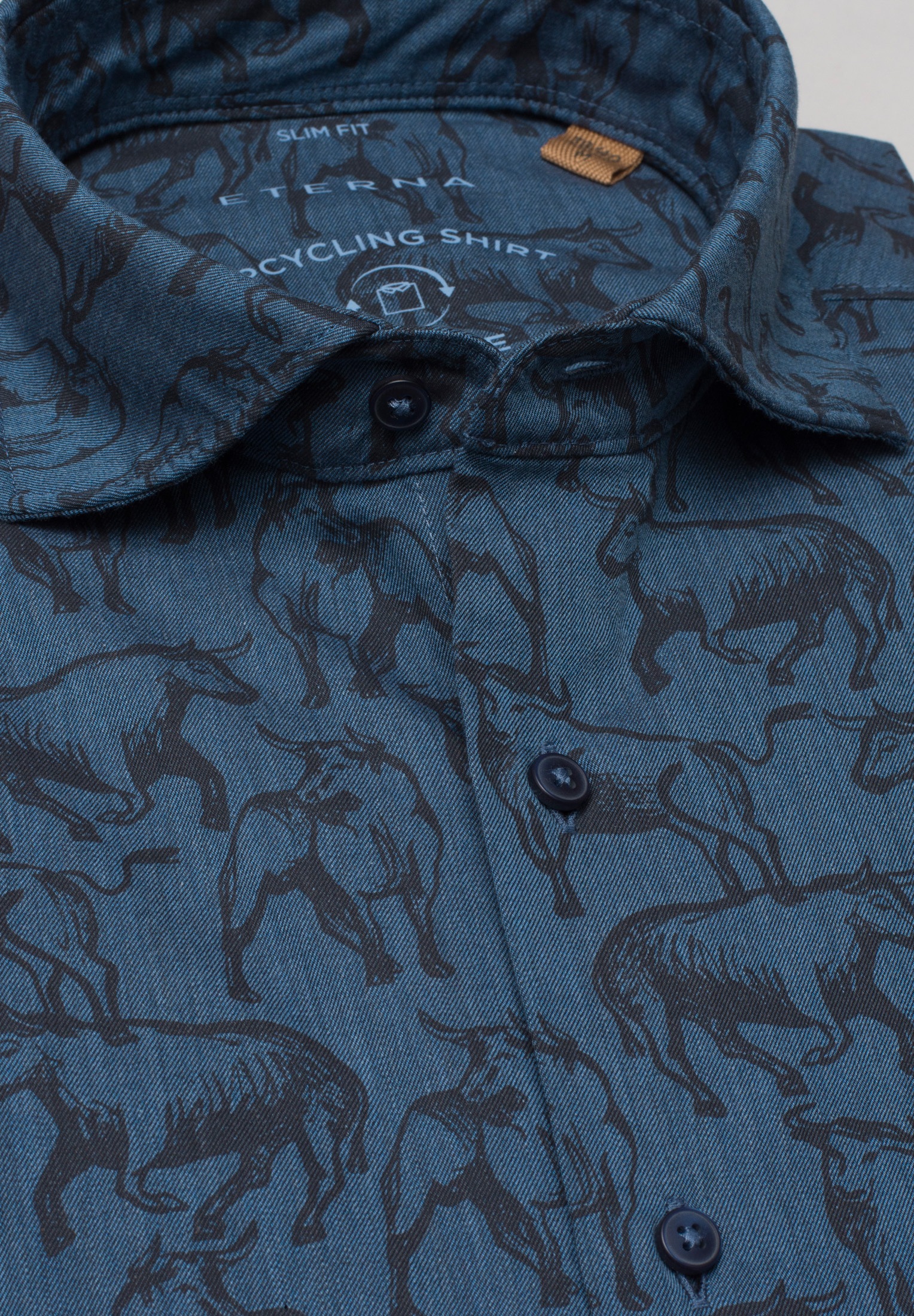 Eterna Langarmhemd »SLIM FIT«, EASY IRON (bügelleicht)