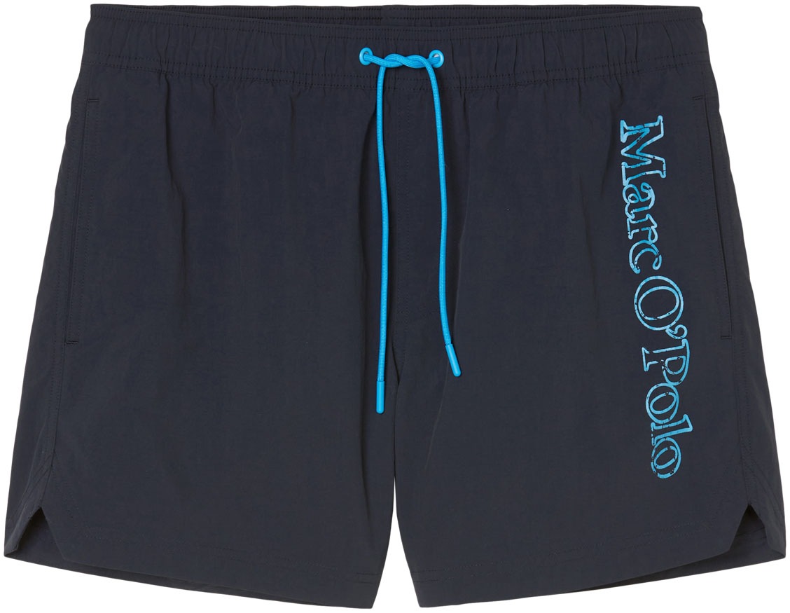 Marc O'Polo Badeshorts »Essentials Beach Jersey«, mit seitlichem Schriftzug-Design