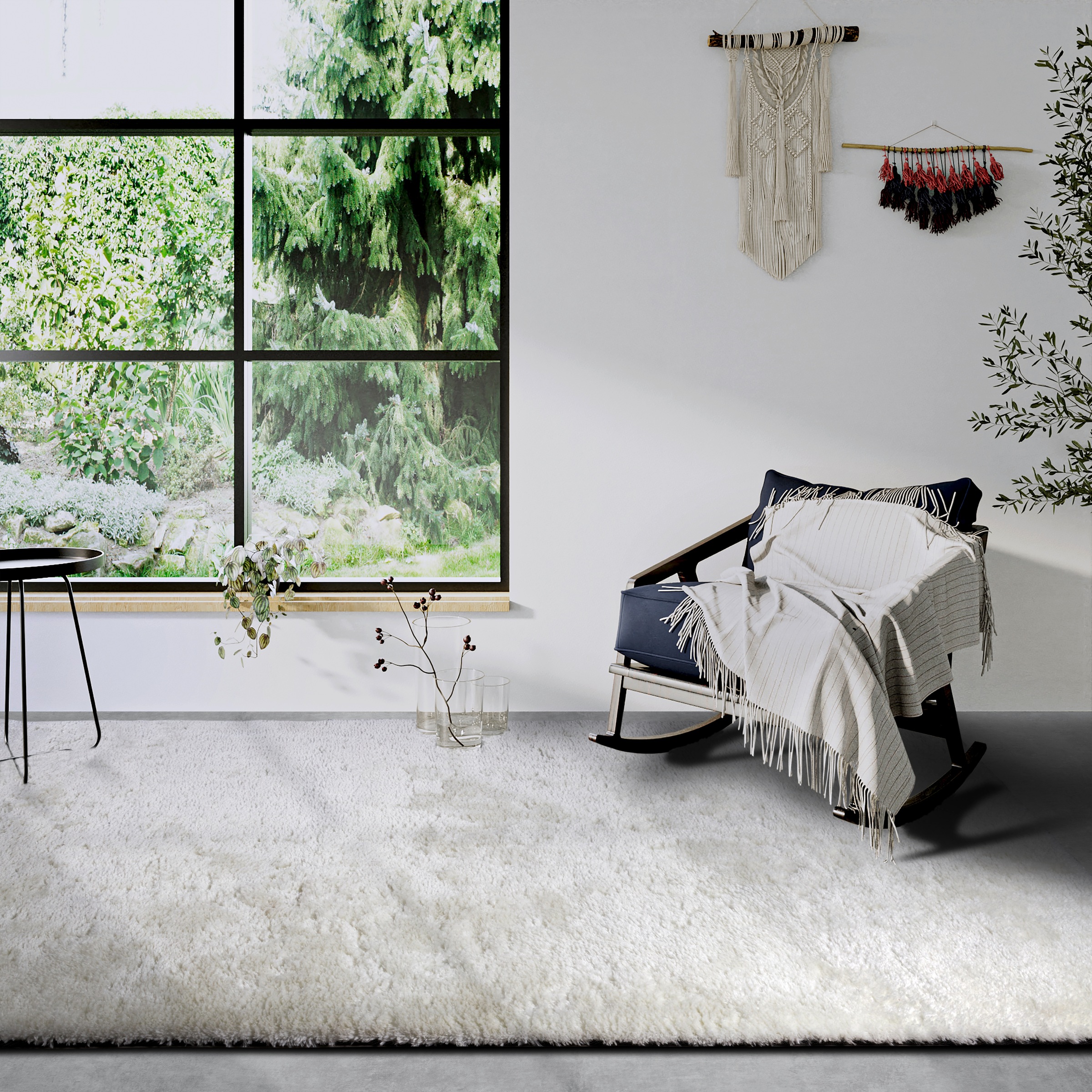 HANSE Home Hochflor-Teppich »Olaf«, rechteckig, 38 mm Höhe, Langflor, Shaggy, einfarbig, flauschig, weich, glänzend, modern, uni