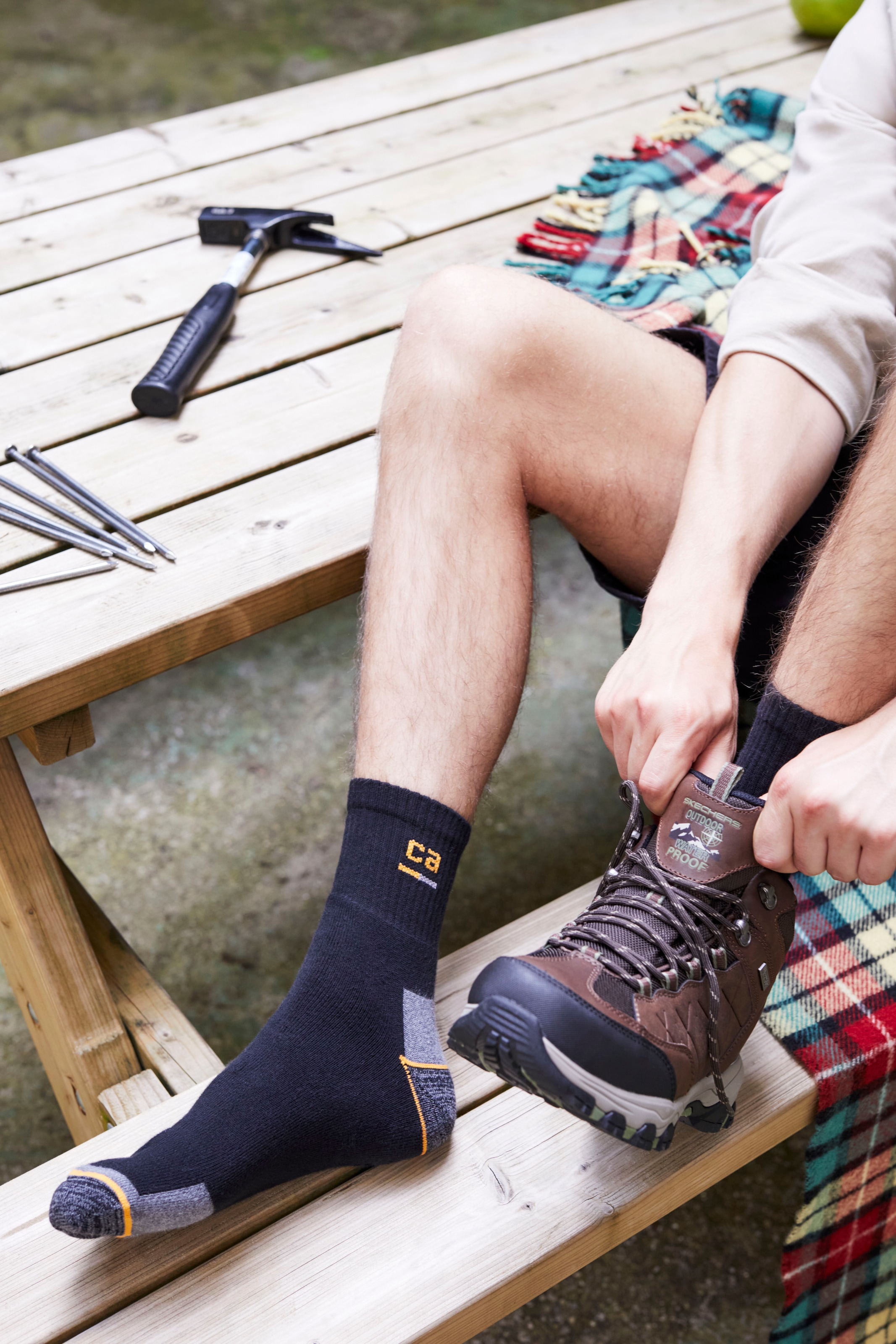 Camano Arbeitssocken »work« 9 Paar tlg. verstärkte Belastungszonen, atmungsaktiv, gepolstert