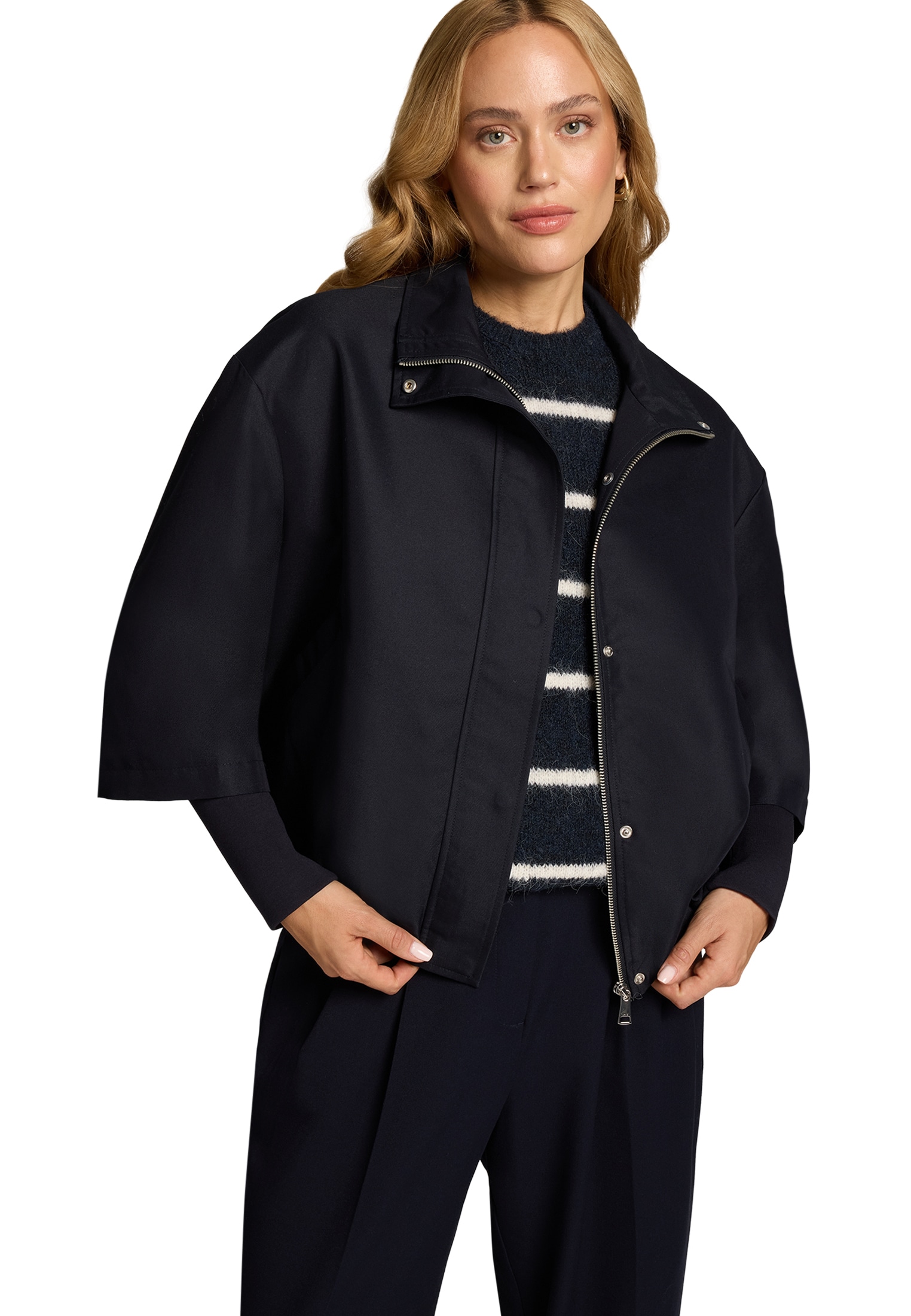 Zero Outdoorjacke »Jacke mit Stehkragen«