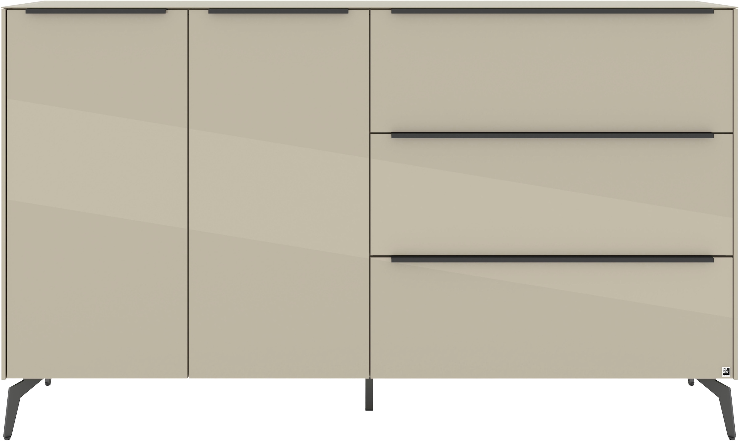 set one by Musterring Sideboard »Reno« 1 Stk. tlg. Mit Winkelfuß in diversen Farben, 109 cm Höhe & Farbauswahl