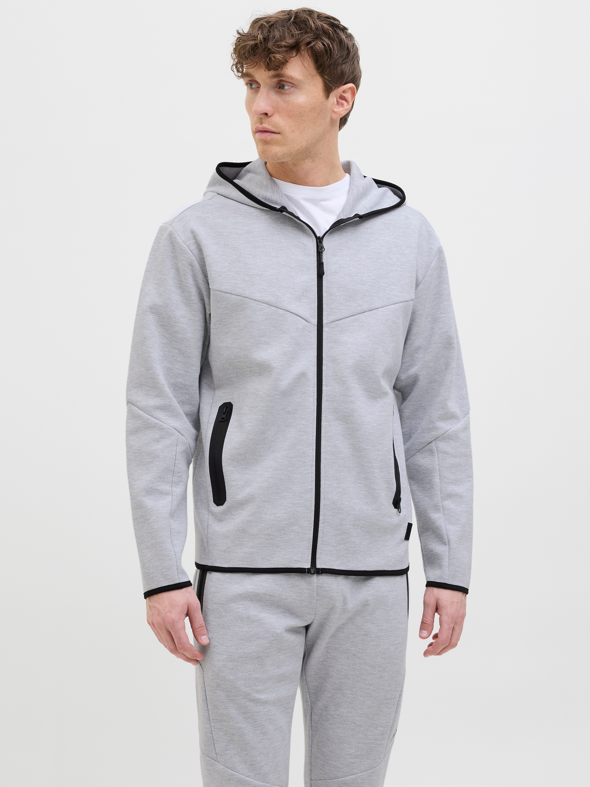 Jack & Jones Sweatjacke »JCOFUSION SWEAT ZIP HOOD NOOS«
