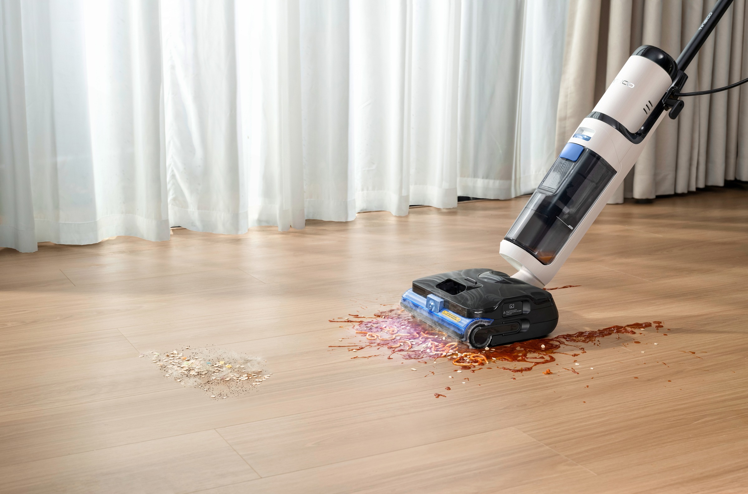 Tineco Nass-Trocken-Sauger »FLOOR ONE S6 Stretch Steam Plus Dampfreiniger« mit 160° Grad hygienischer Dampfreinigung, für Flecken und Tierhaare