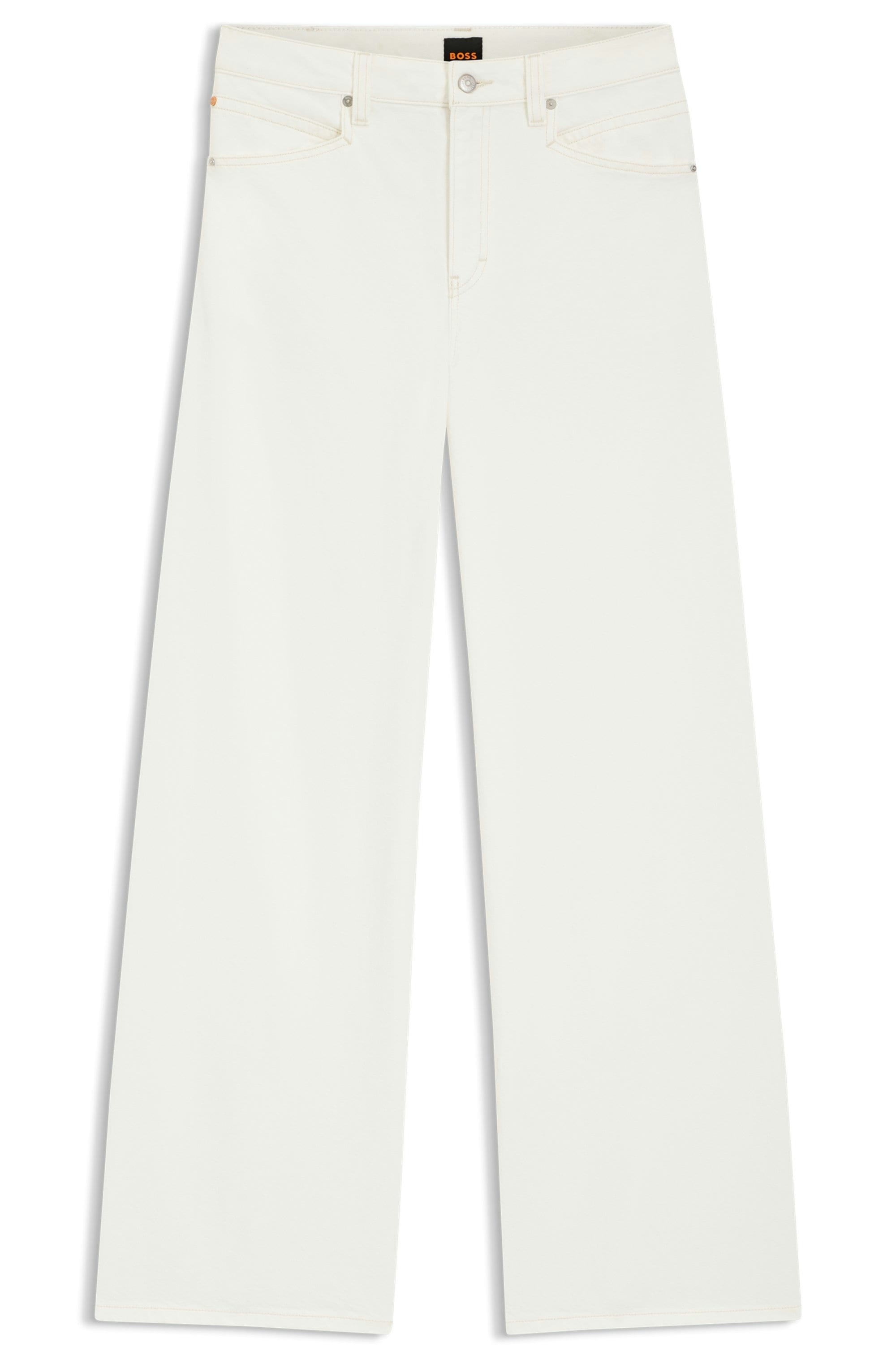 BOSS ORANGE Relax-fit-Jeans »SLOUCHY MR 2.0 Premium Damenmode« Wide Leg mit mittlerem Bund, fester Denim